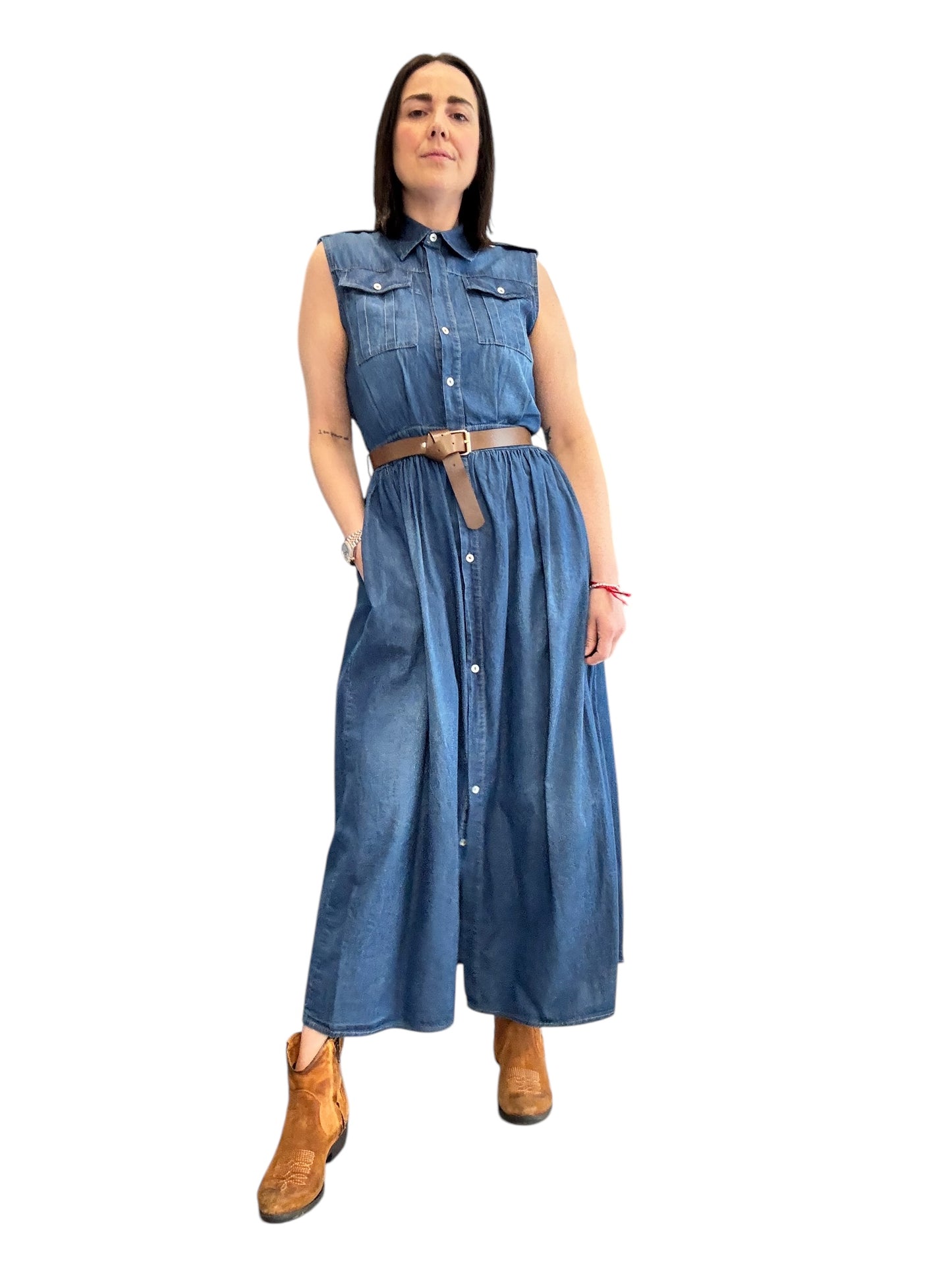 ABITO CHAMBRAY SMANICATO SUSY MIX