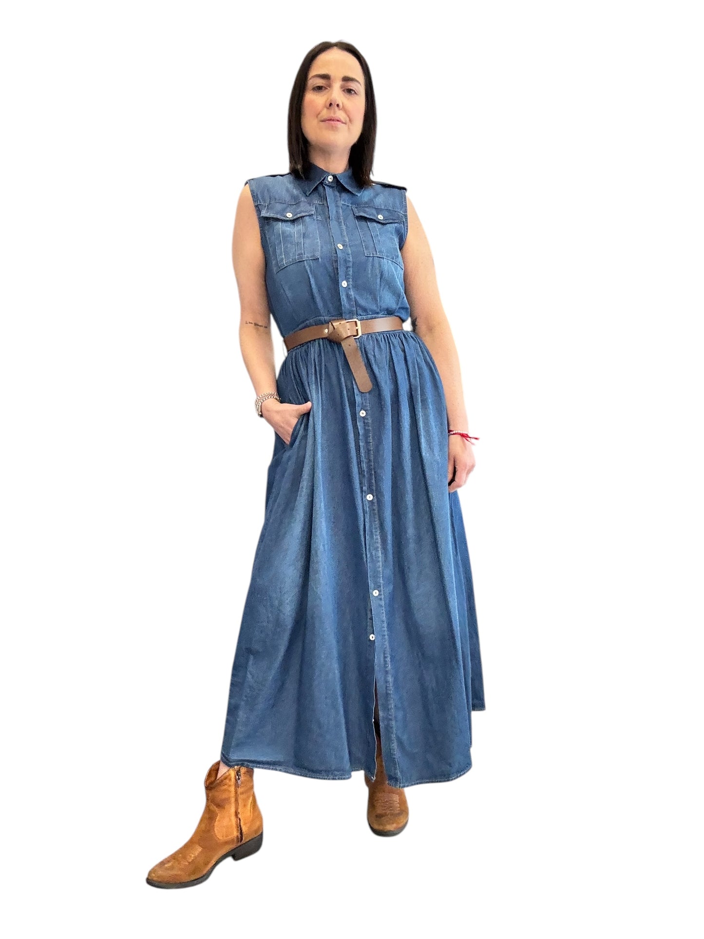 ABITO CHAMBRAY SMANICATO SUSY MIX