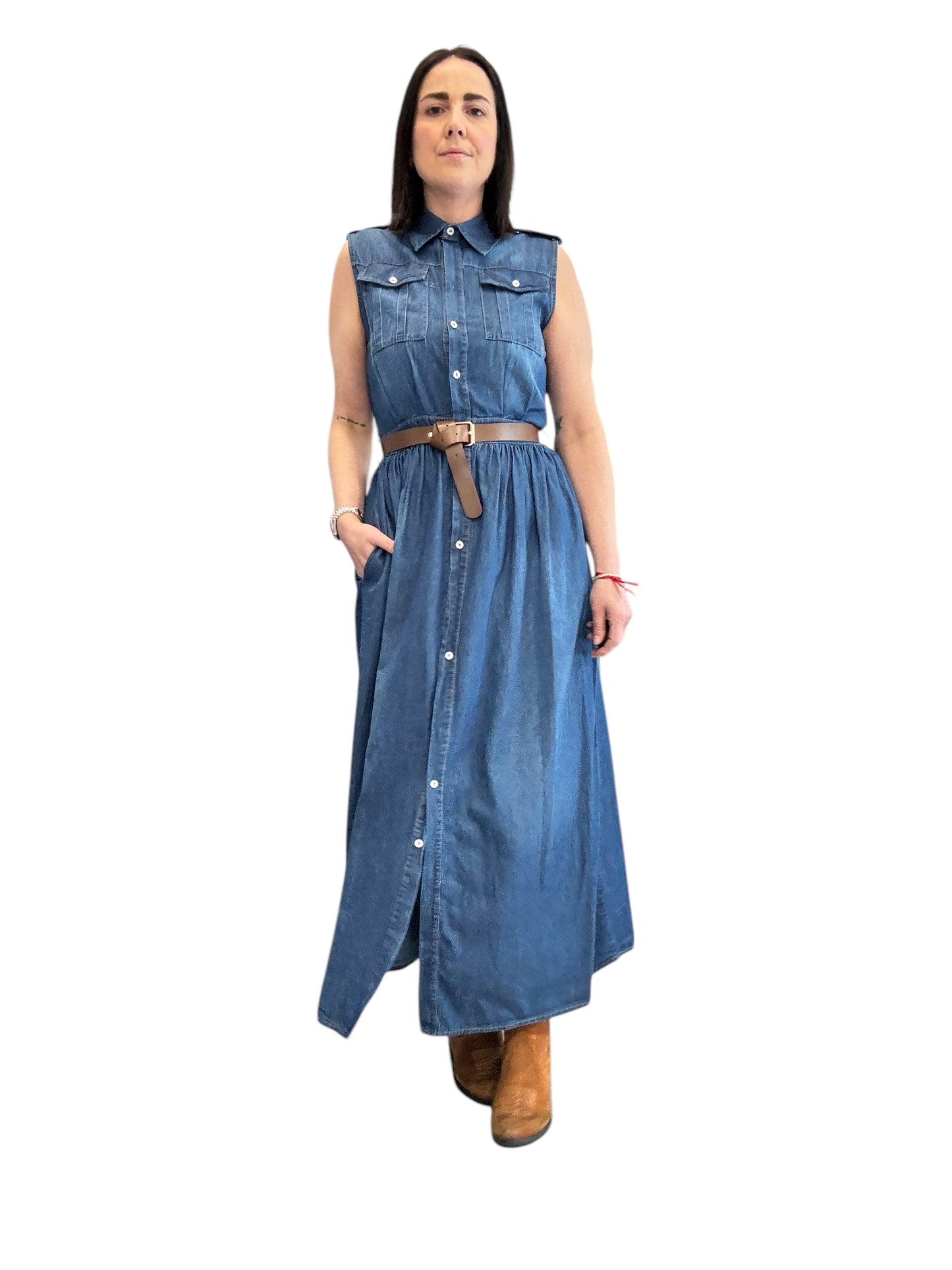ABITO CHAMBRAY SMANICATO SUSY MIX