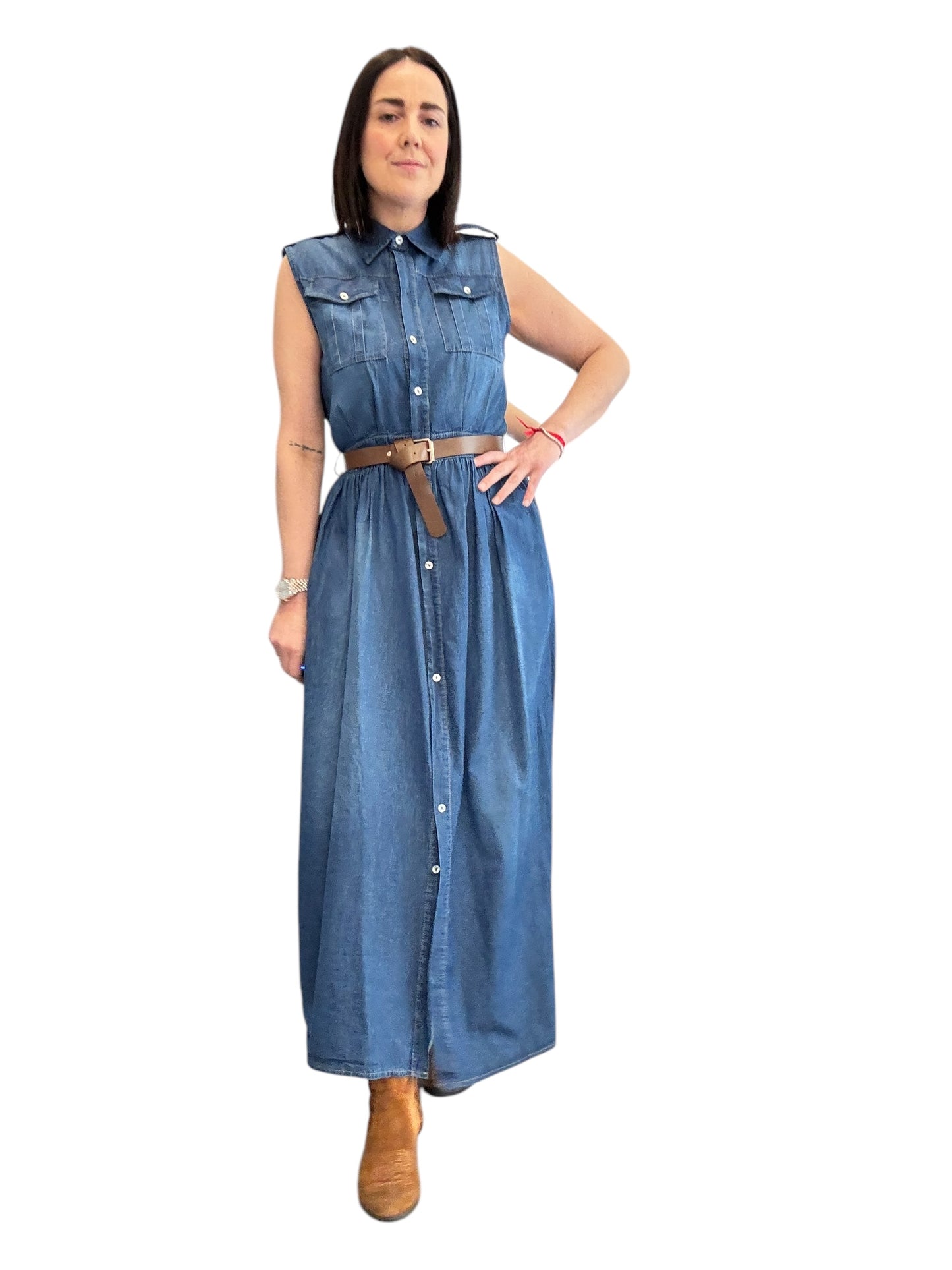 ABITO CHAMBRAY SMANICATO SUSY MIX