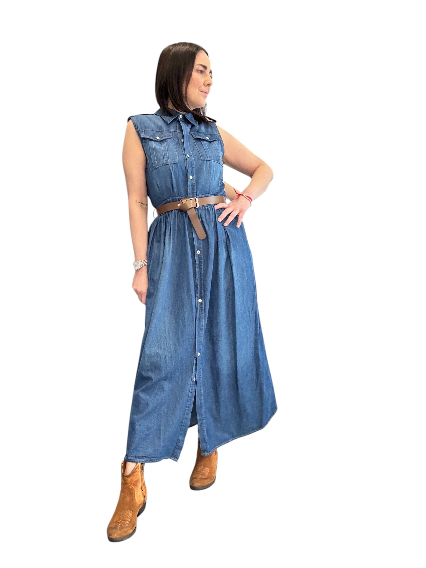 ABITO CHAMBRAY SMANICATO SUSY MIX