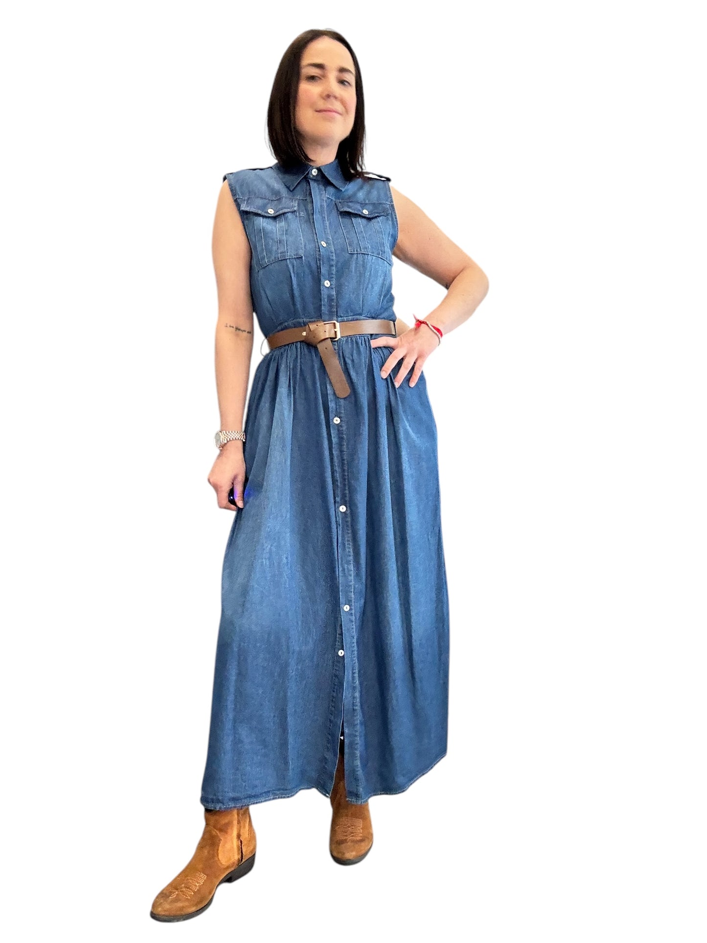 ABITO CHAMBRAY SMANICATO SUSY MIX