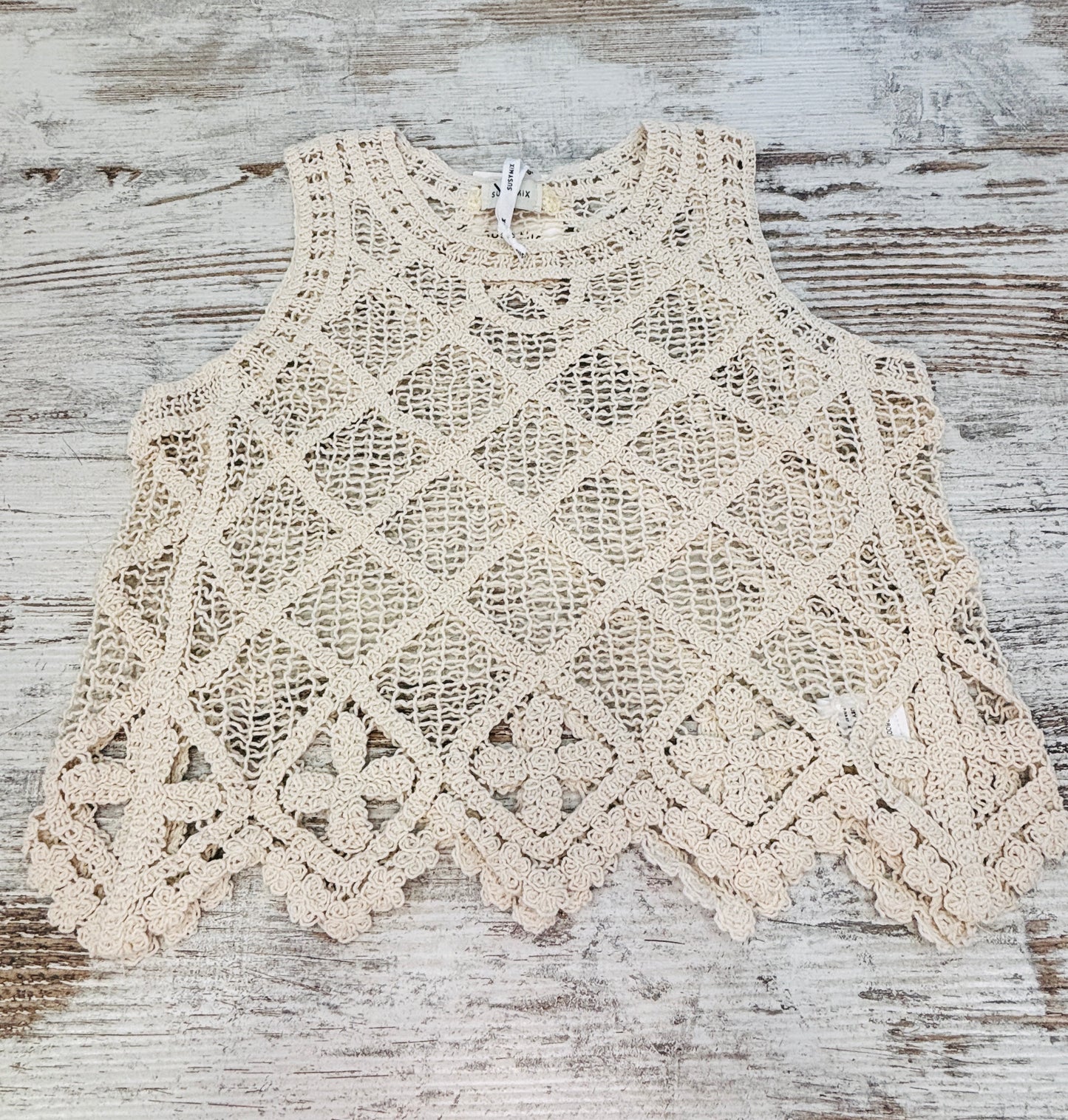 TOP CROCHET SPALLA LARGA SUSY MIX