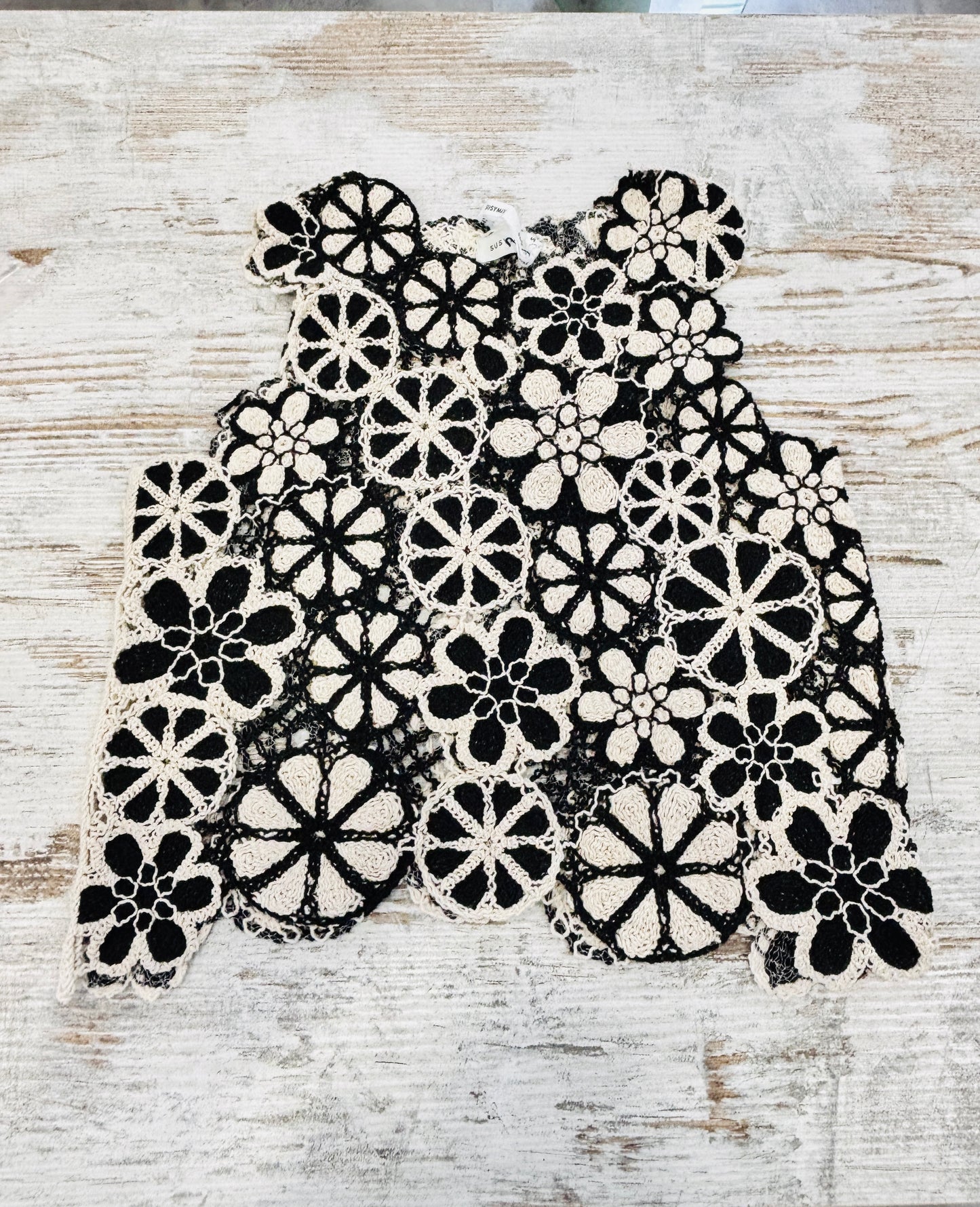 TOP BICOLOR IN CROCHET SUSY MIX