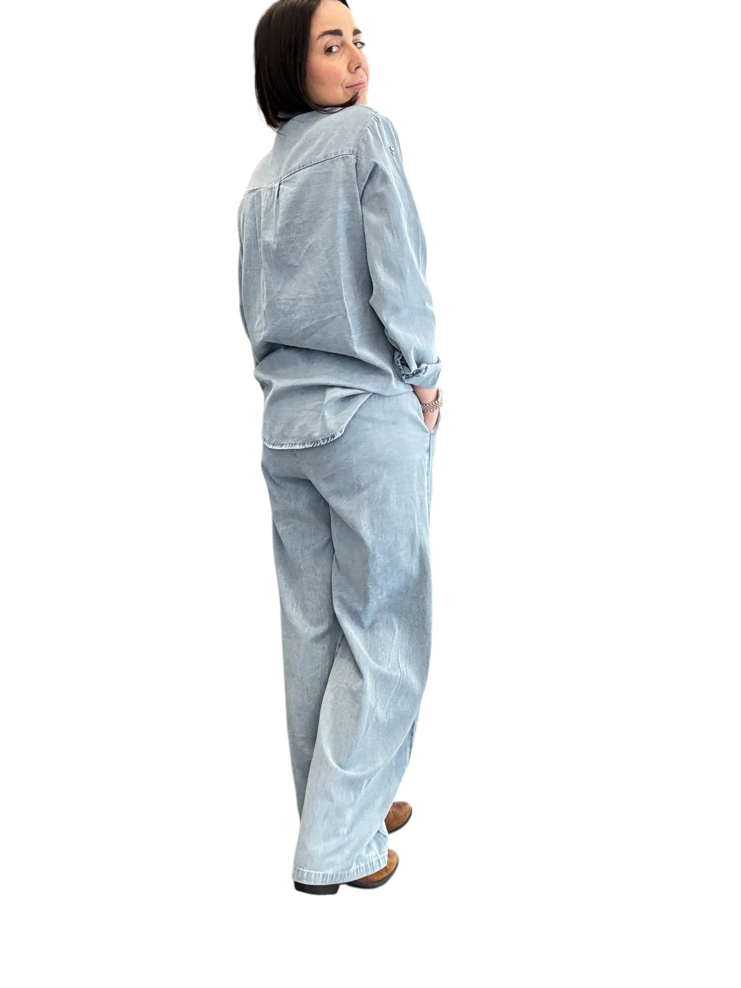 COMPLETO IN DENIM + STRASS SUSY MIX