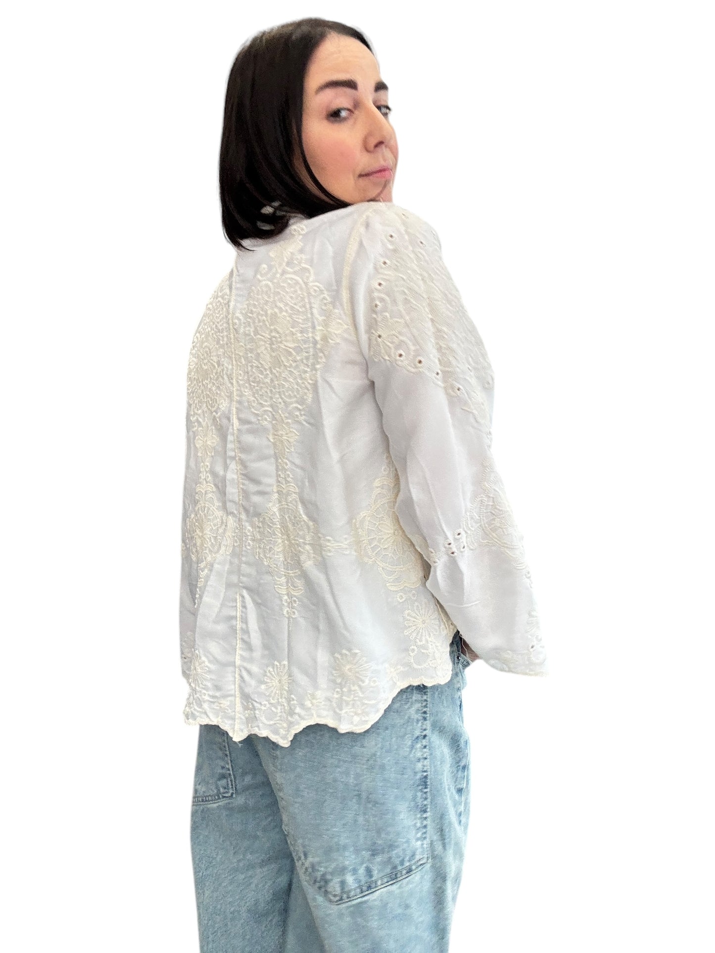 CAMICIA INSERTO PIZZO SANGALLO HAVEONE
