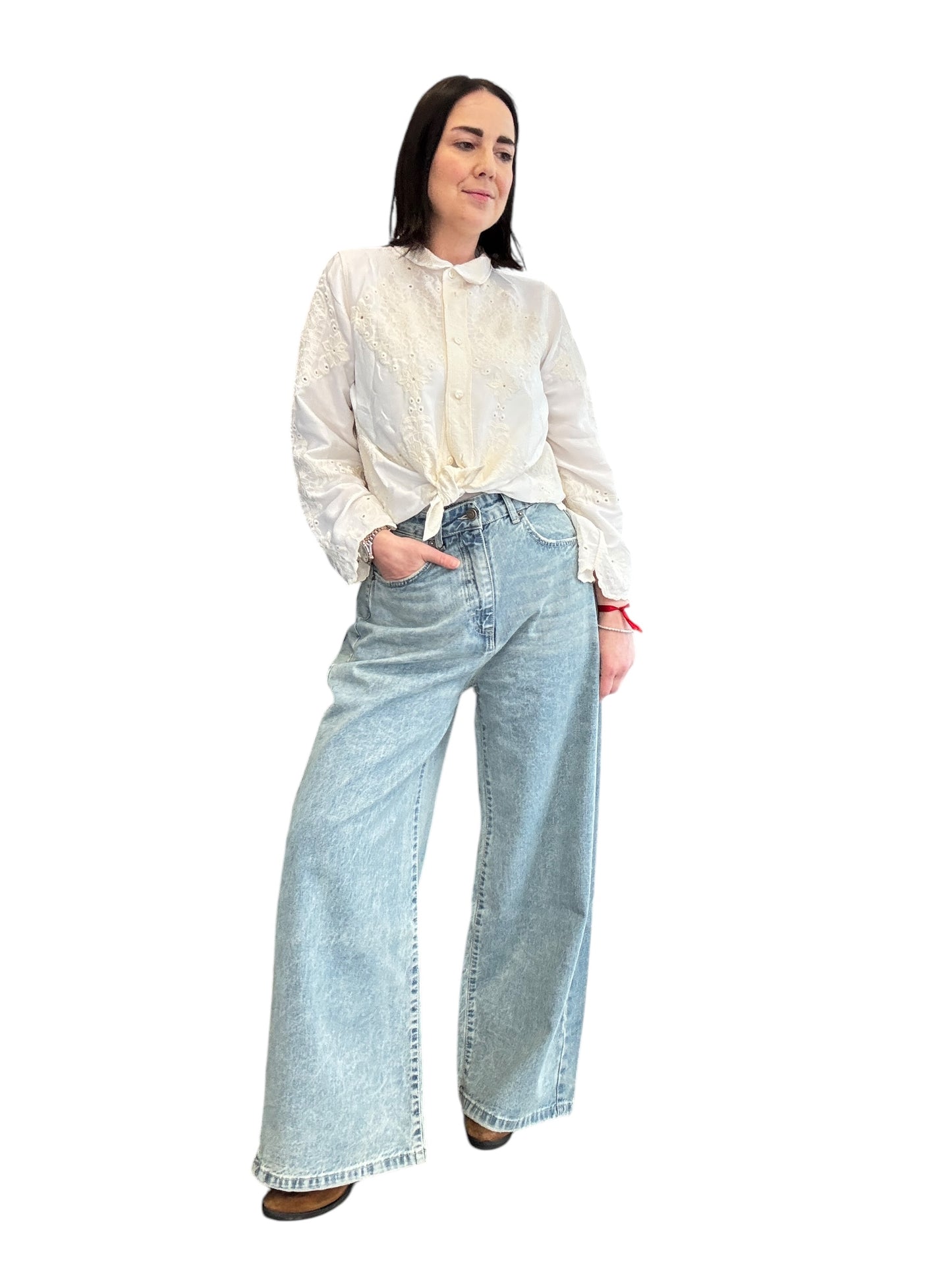 CAMICIA INSERTO PIZZO SANGALLO HAVEONE