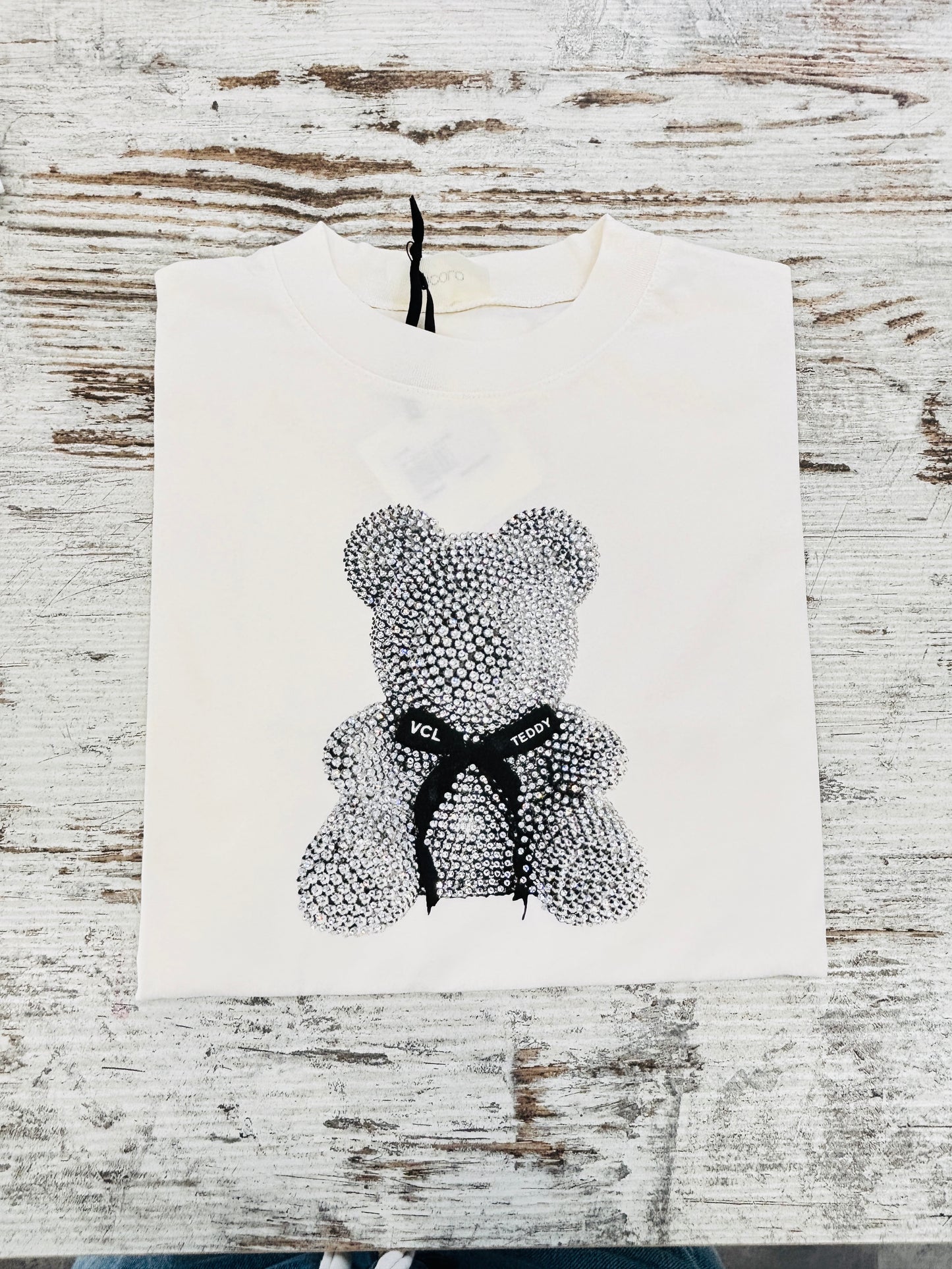 T-SHIRT ORSETTO STRASS VICOLO