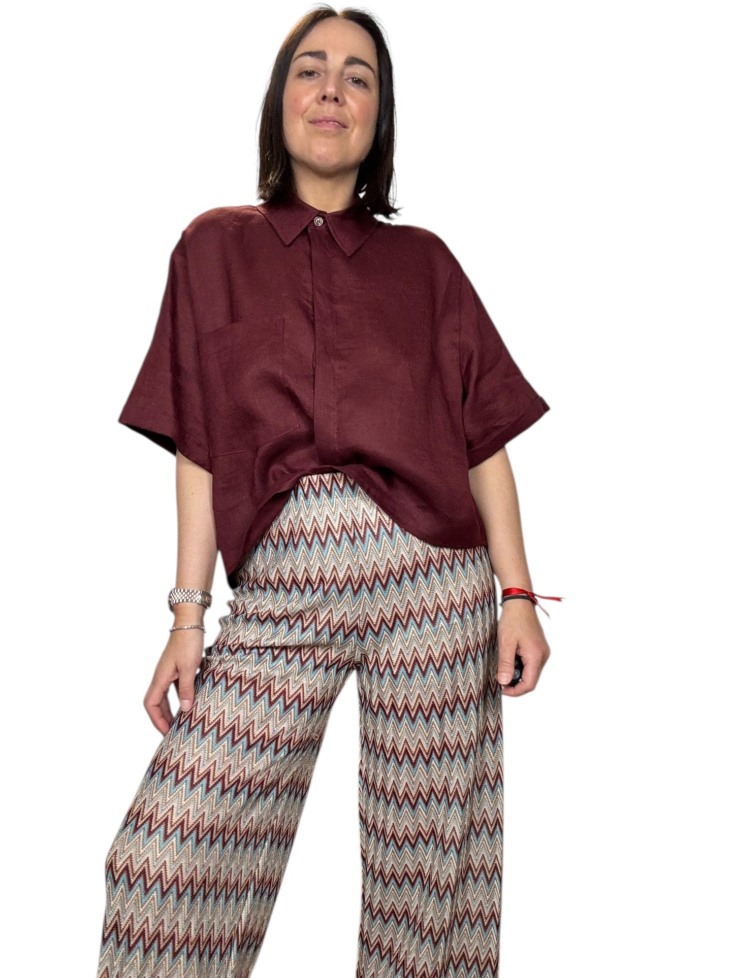 CAMICIA IN LINO TENSIONE IN