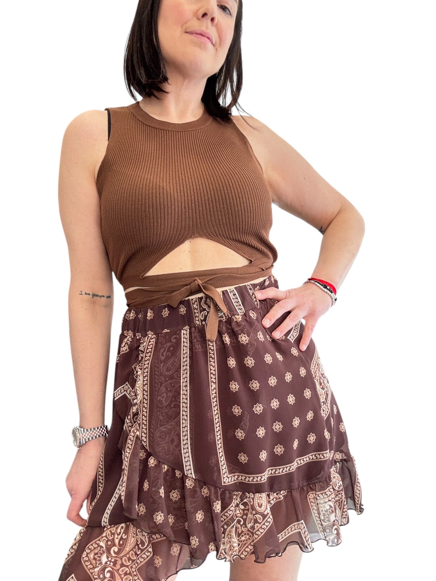 MINIGONNA STAMPA BANDANA VICOLO