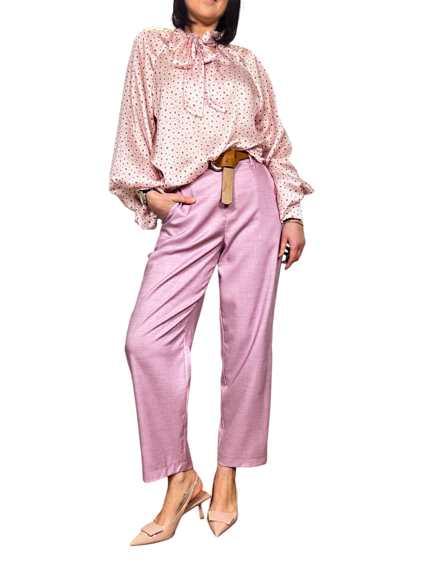 PANTALONE A GAMBA DRITTA TENSIONE IN