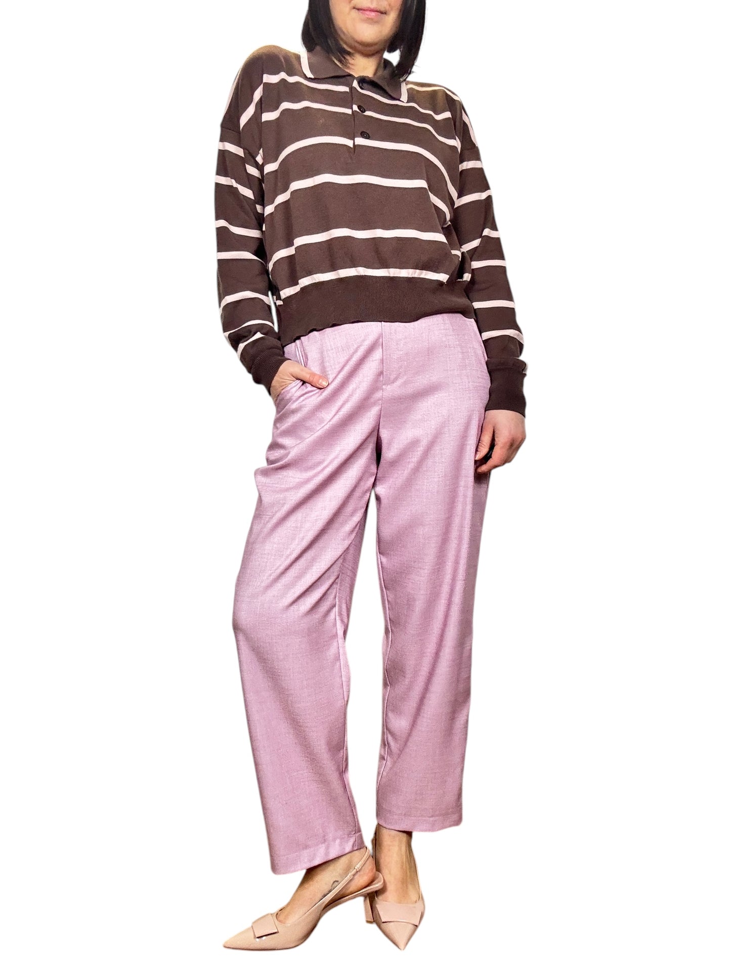 PANTALONE A GAMBA DRITTA TENSIONE IN