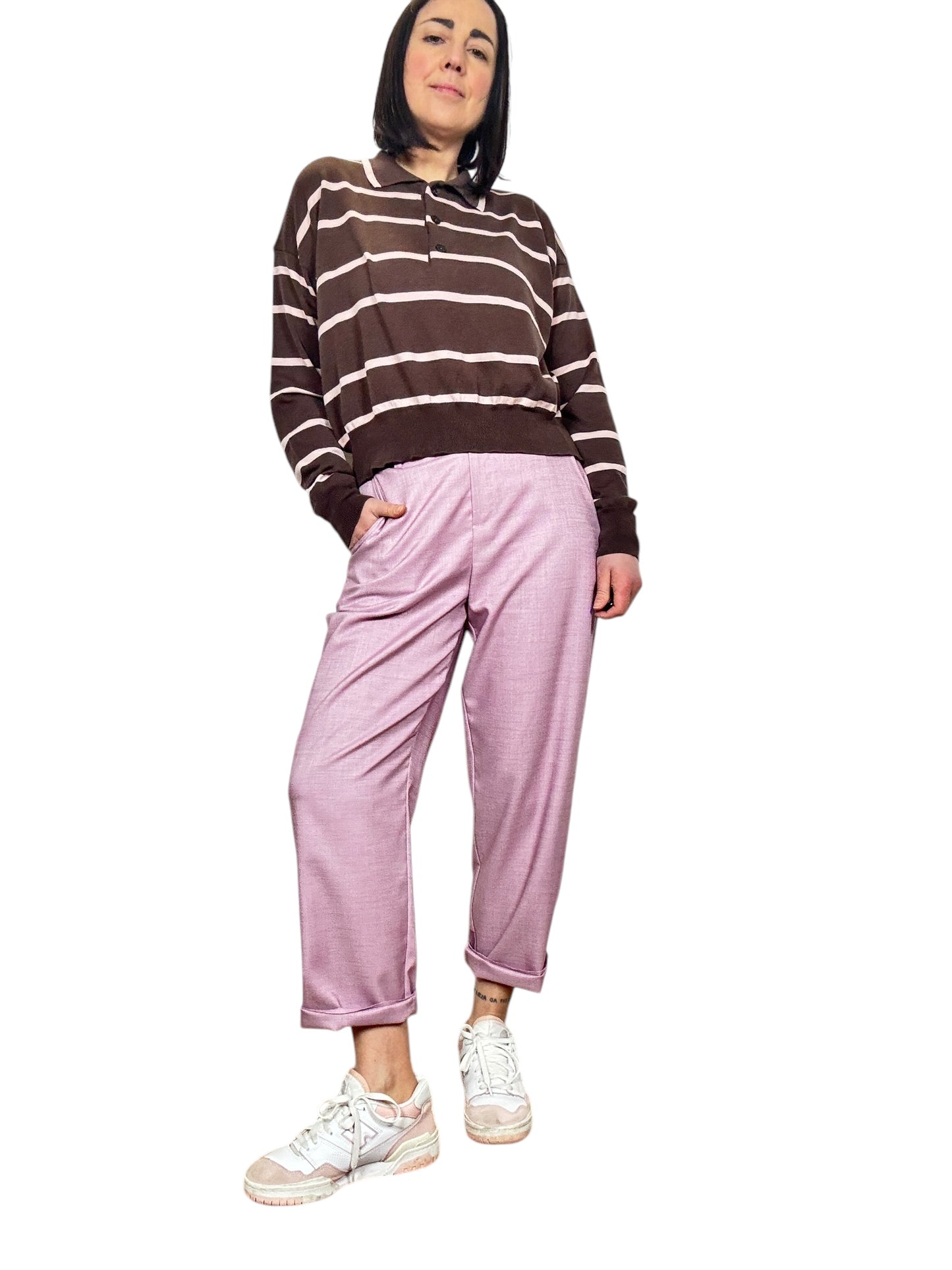 PANTALONE A GAMBA DRITTA TENSIONE IN