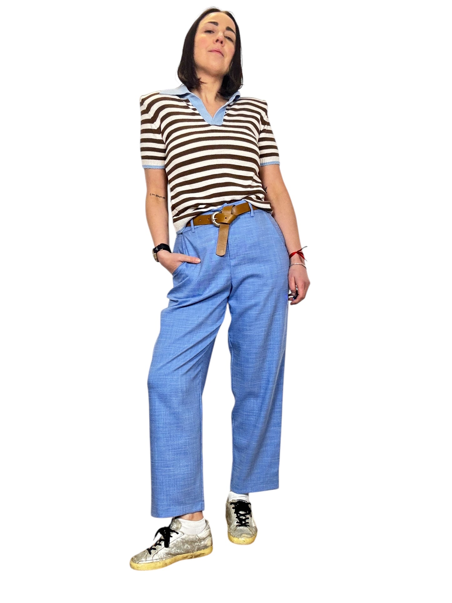 PANTALONE A GAMBA DRITTA TENSIONE IN