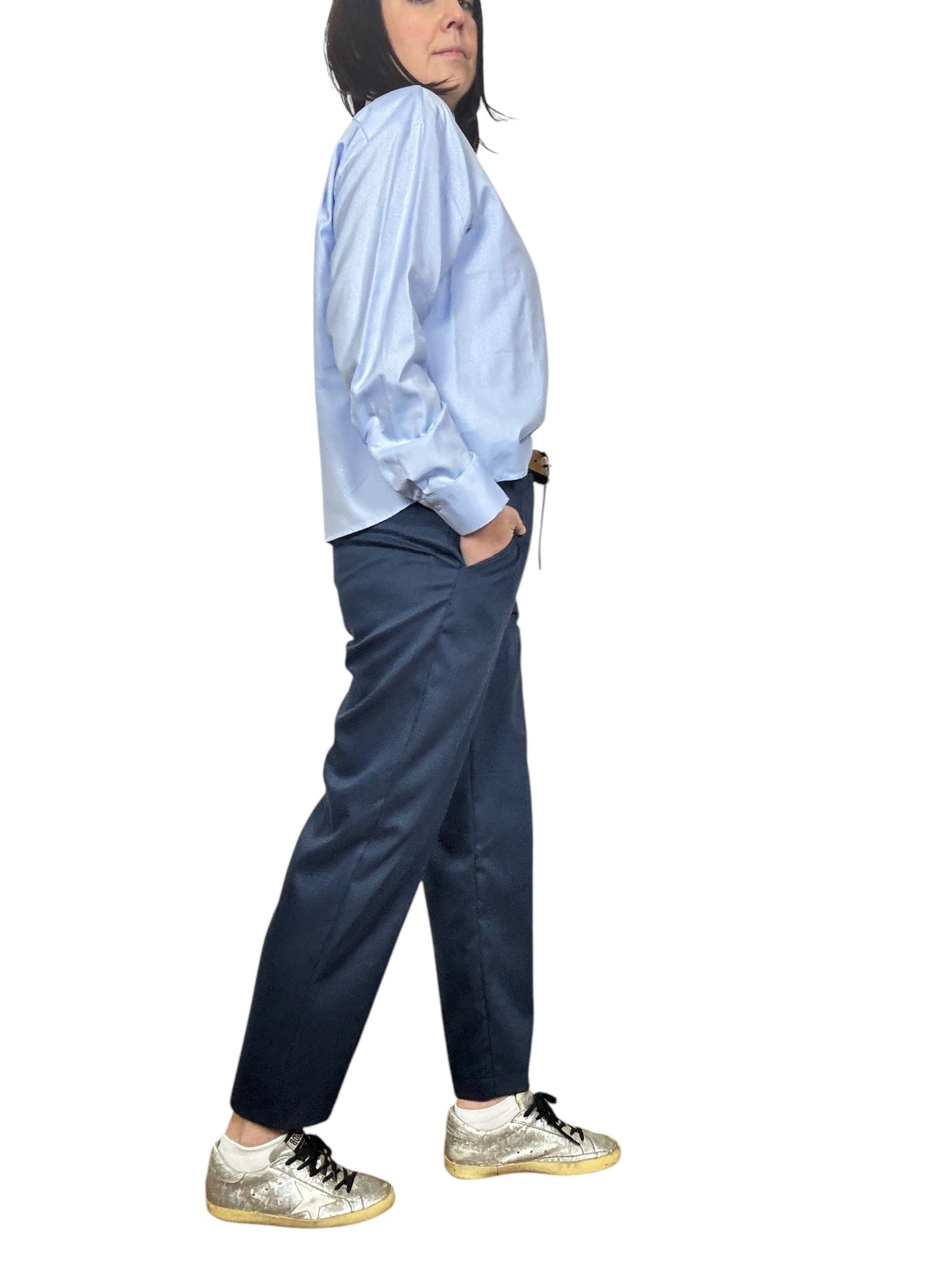 PANTALONE A GAMBA DRITTA TENSIONE IN