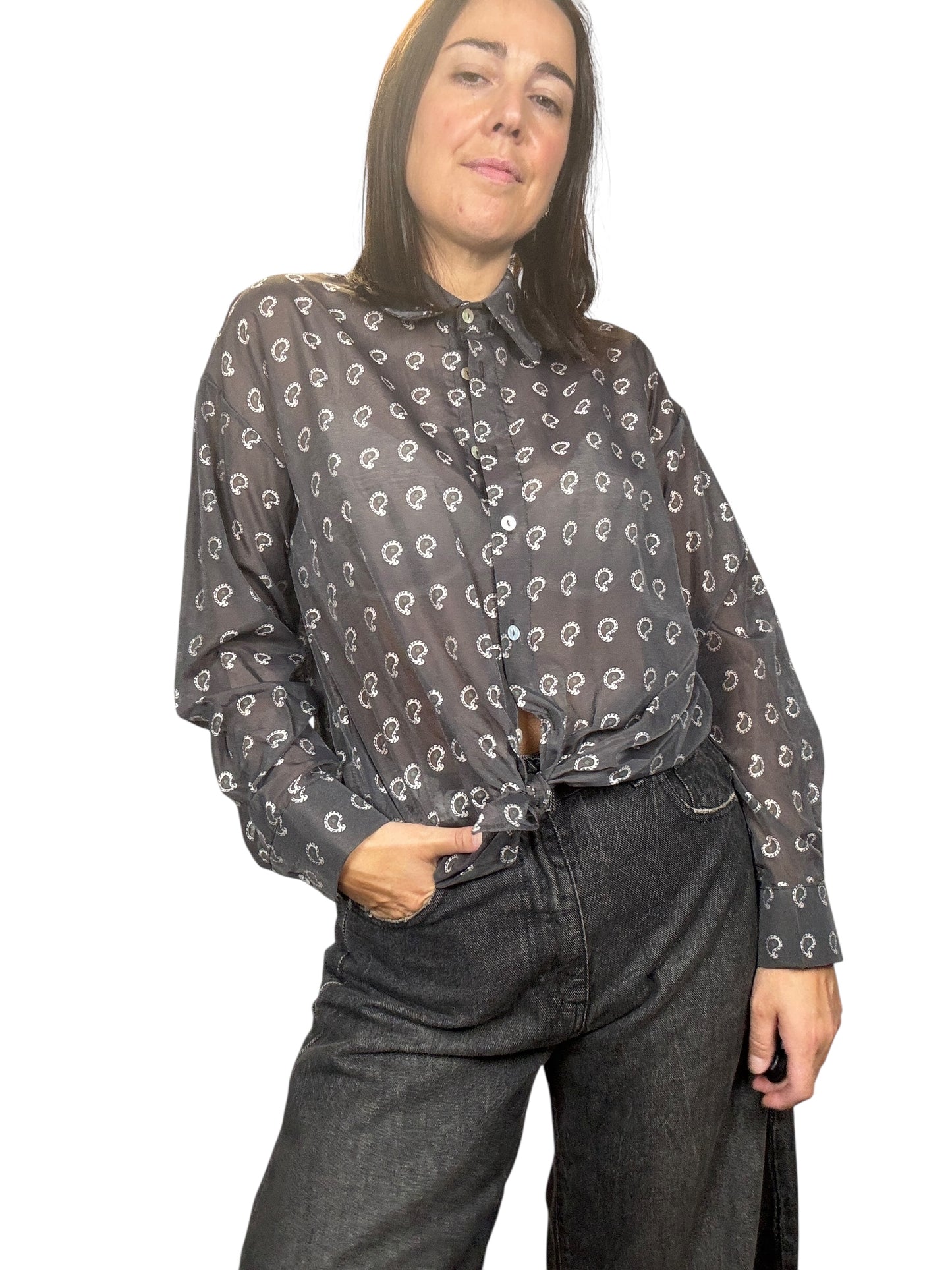 CAMICIA A FANTASIA GEOMETRICA SUSY MIX