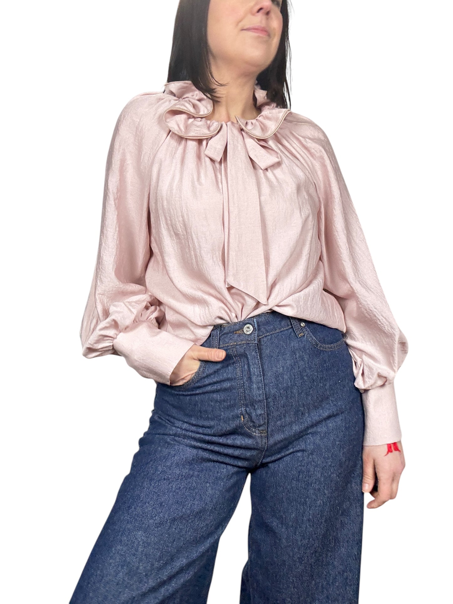 CAMICIA ARRICCIATA SUL COLLO DIXIE