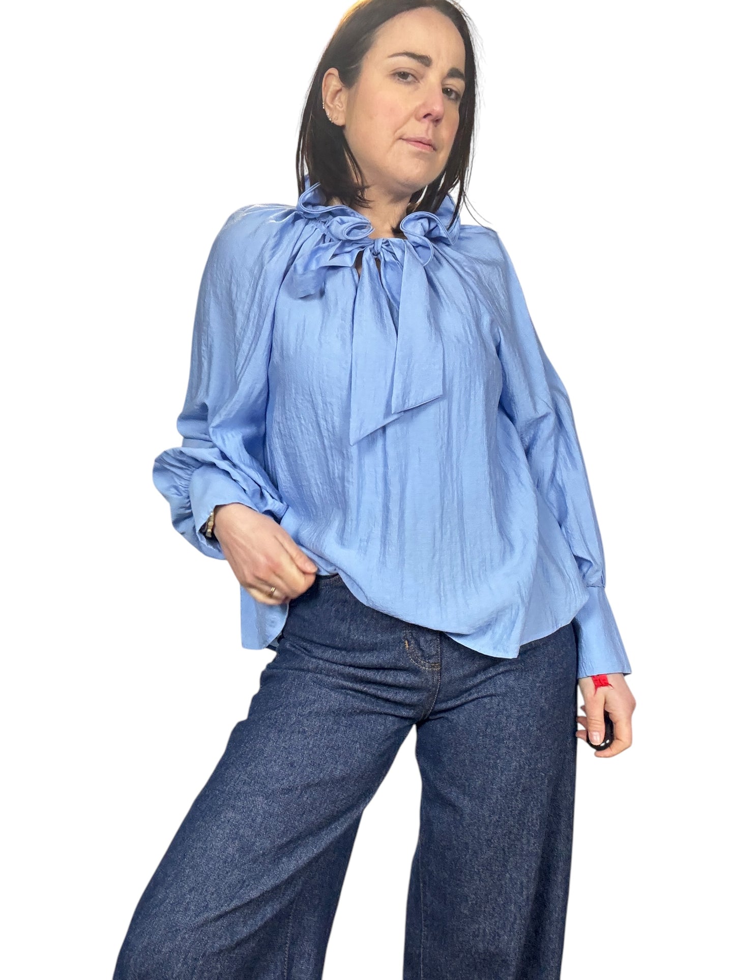 CAMICIA ARRICCIATA SUL COLLO DIXIE