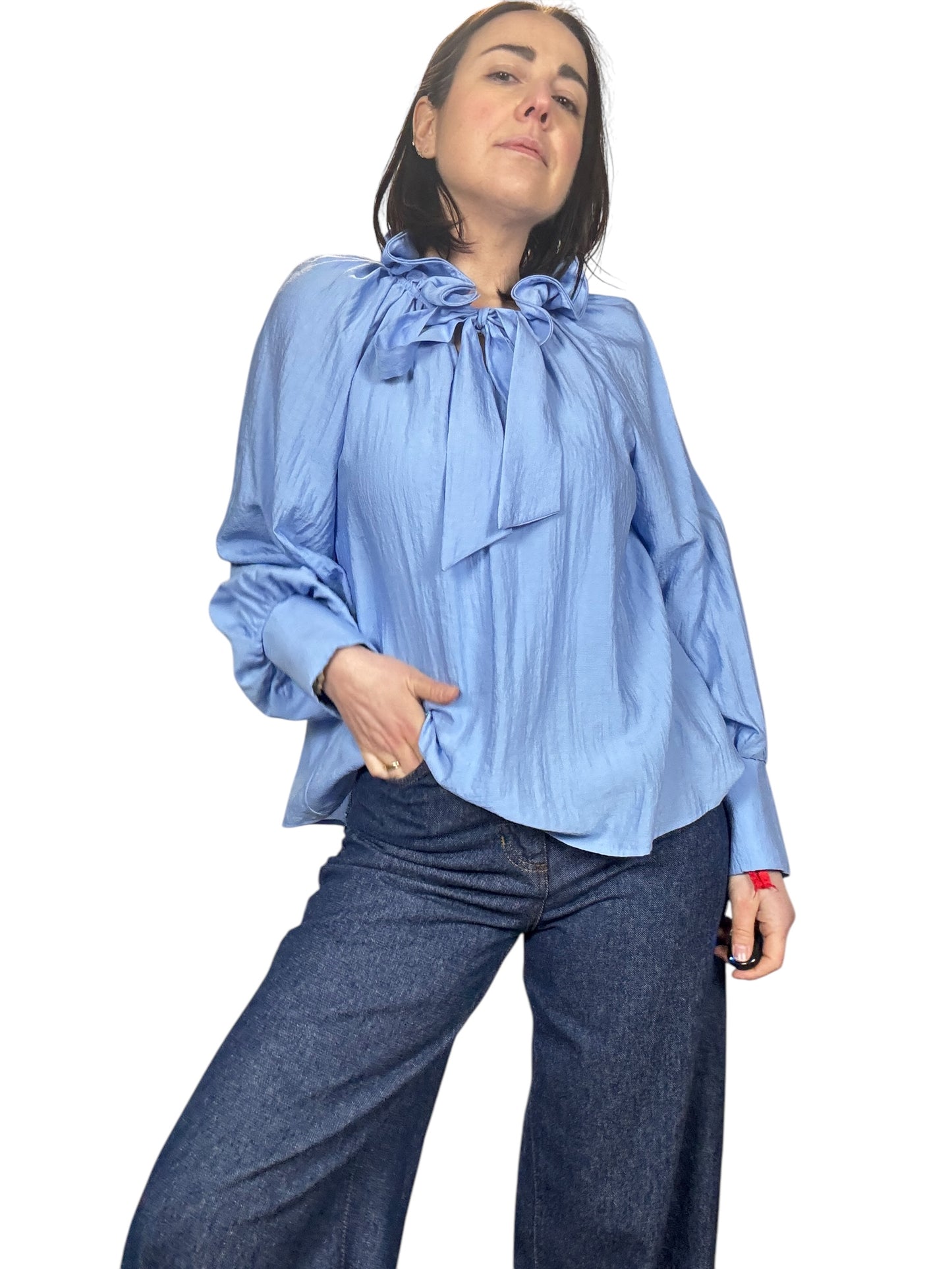 CAMICIA ARRICCIATA SUL COLLO DIXIE