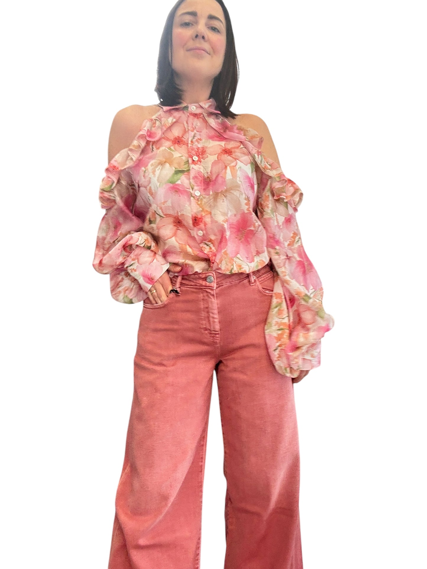 CAMICIA CUT OUT FIORI VICOLO