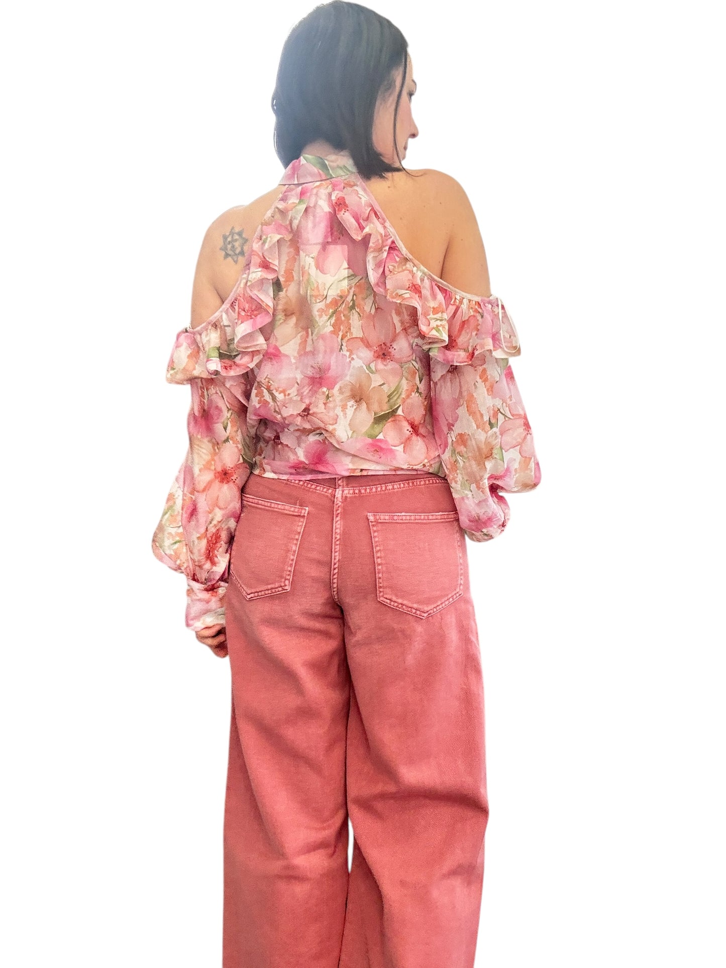 CAMICIA CUT OUT FIORI VICOLO