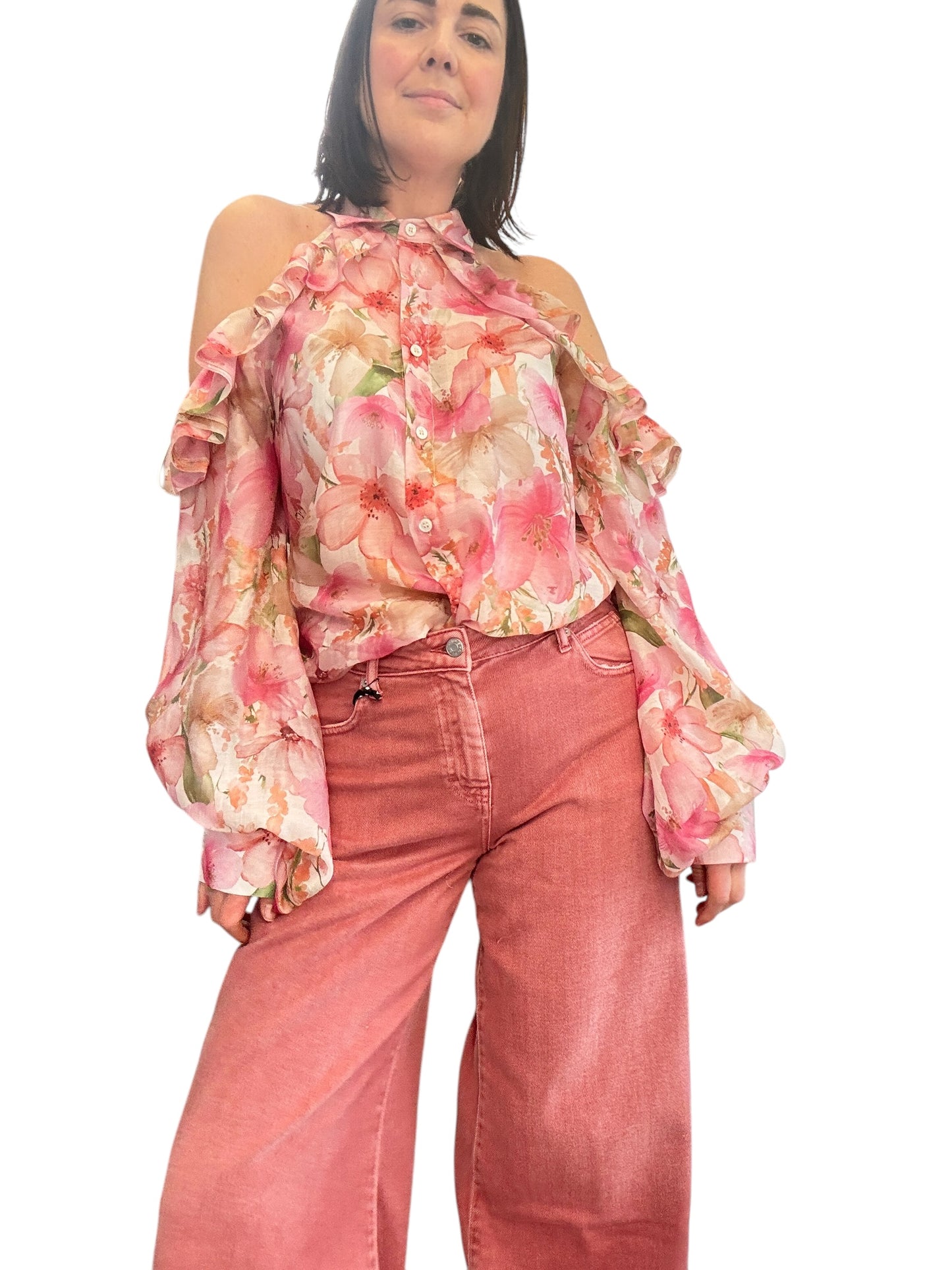 CAMICIA CUT OUT FIORI VICOLO