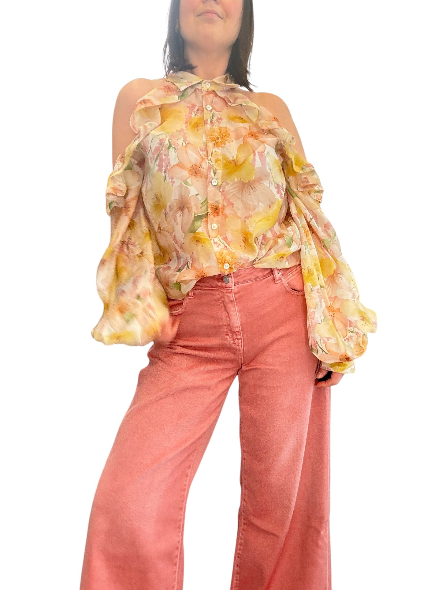 CAMICIA CUT OUT FIORI VICOLO