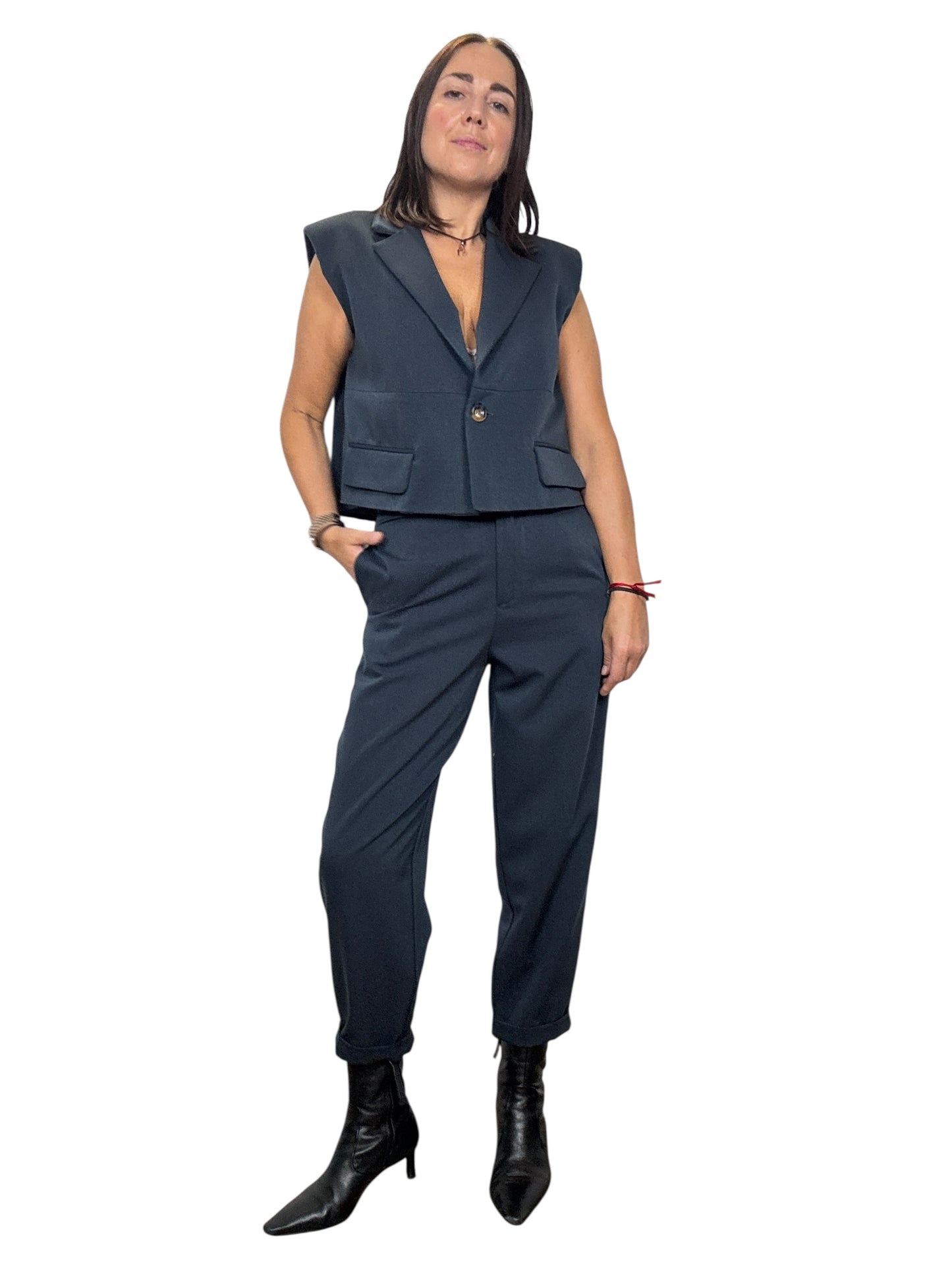 TAILLEUR CON GILET SUSY MIX