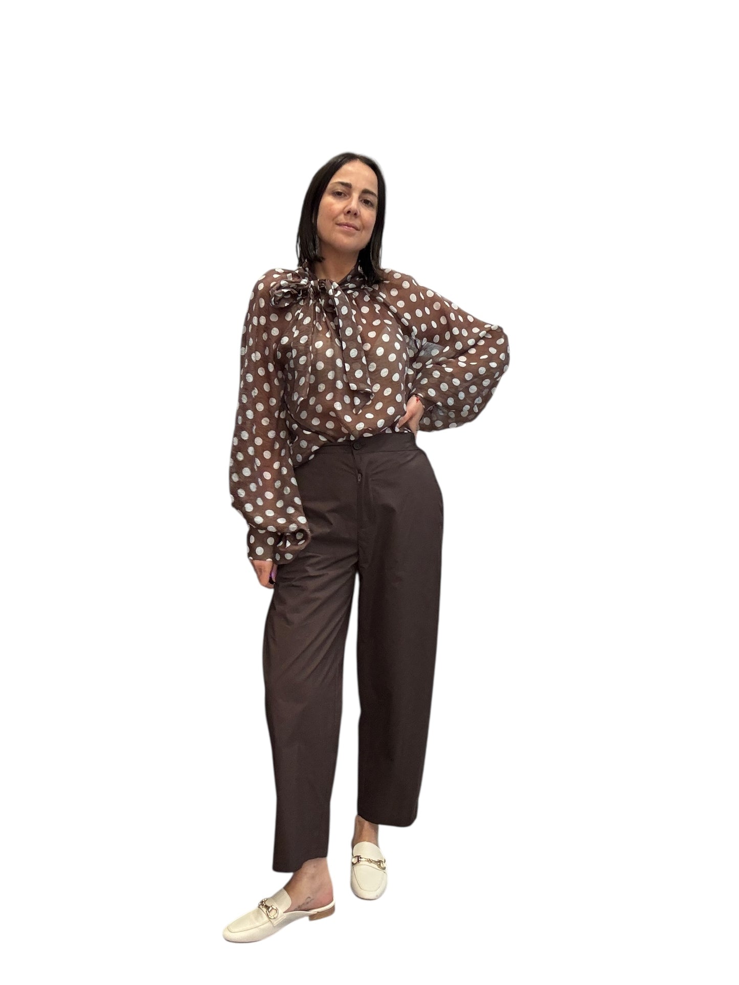 PANTALONE CARROT IN COTONE VICOLO