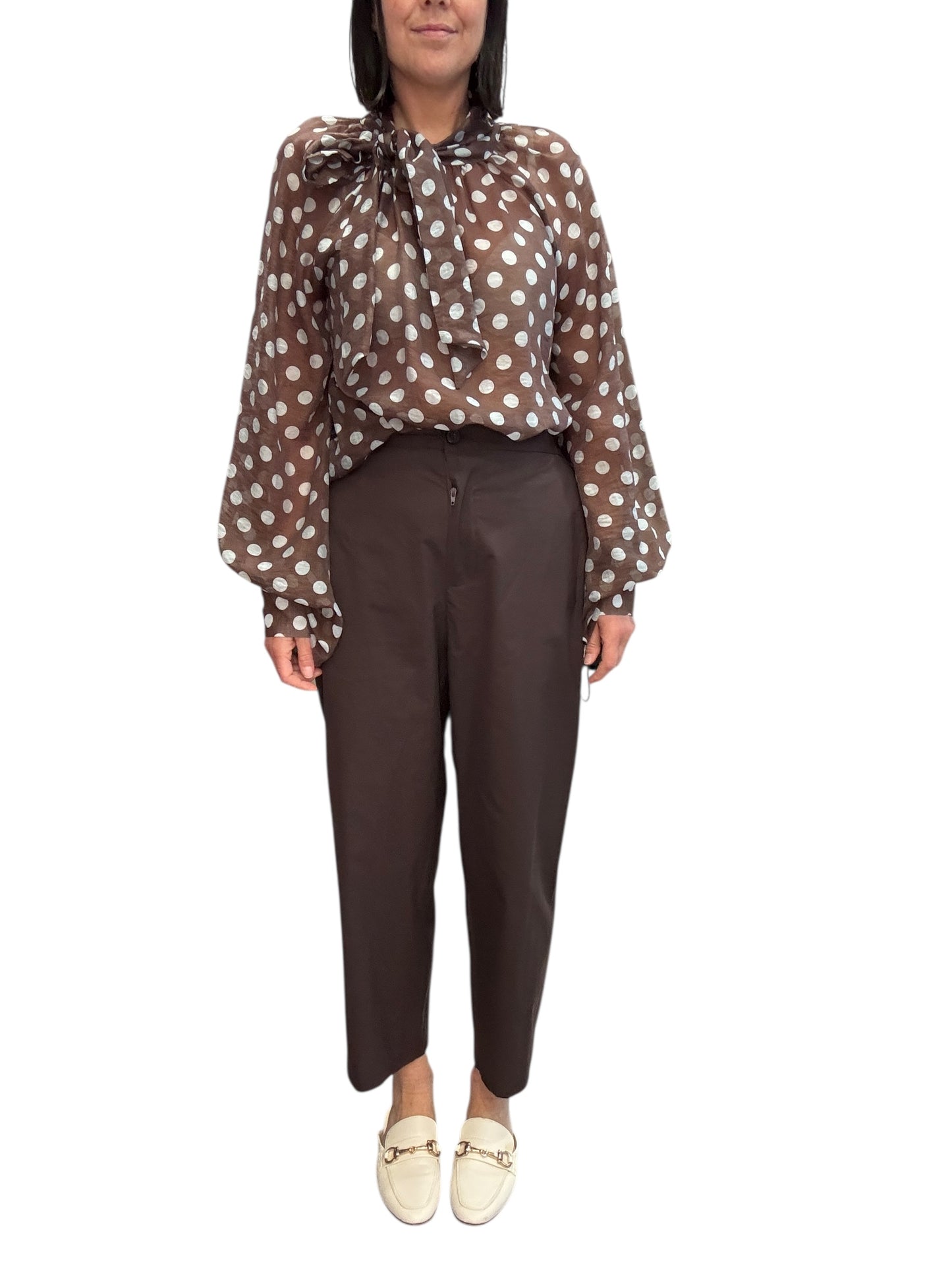 PANTALONE CARROT IN COTONE VICOLO