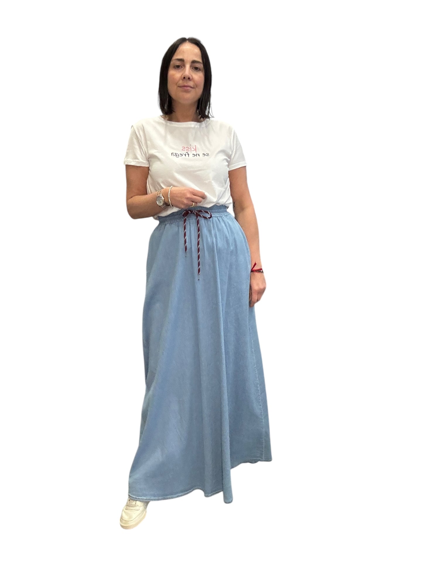 GONNA IN CHAMBRAY LAVAGGIO CHIARO SUSY MIX