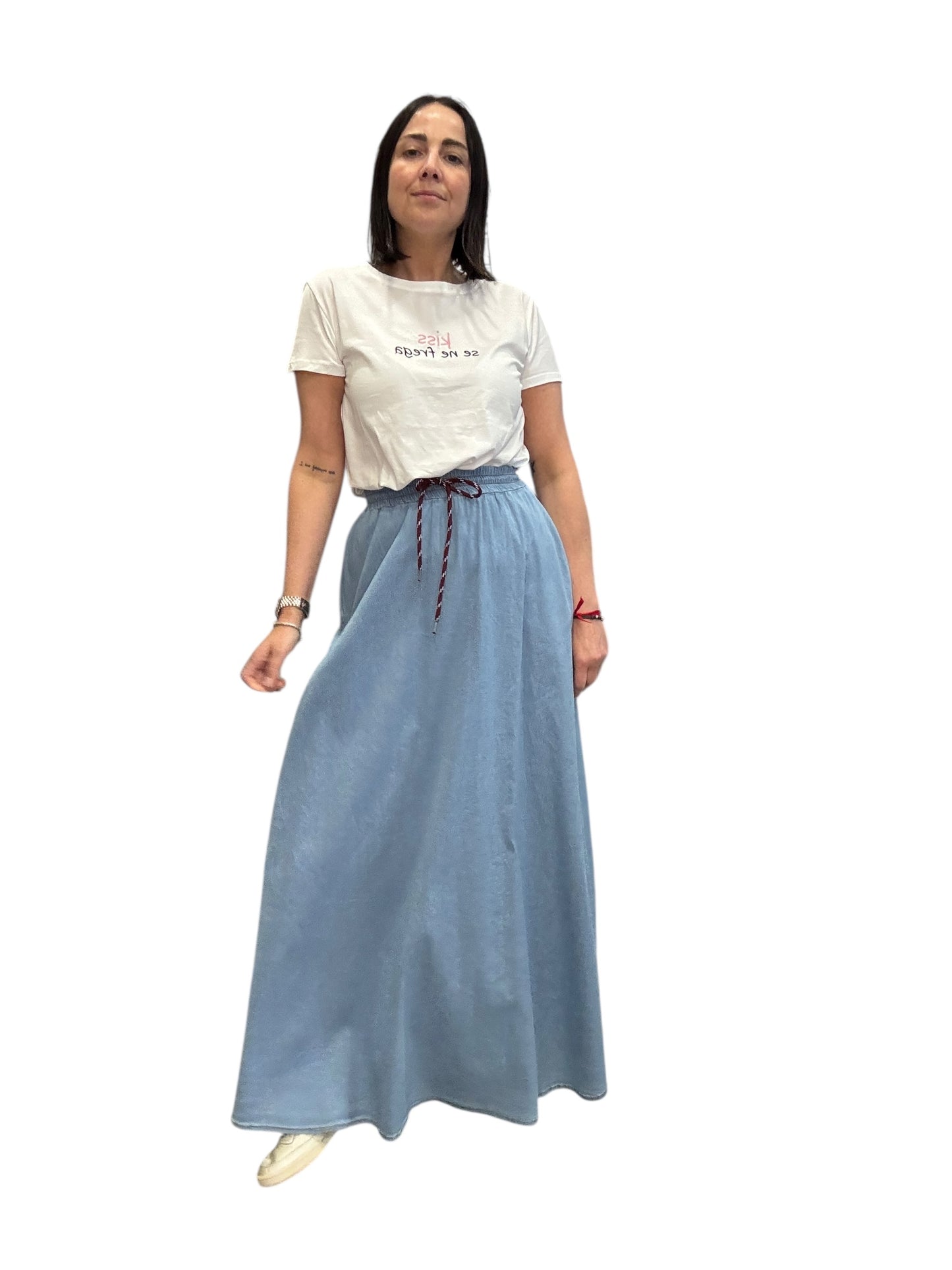 GONNA IN CHAMBRAY LAVAGGIO CHIARO SUSY MIX