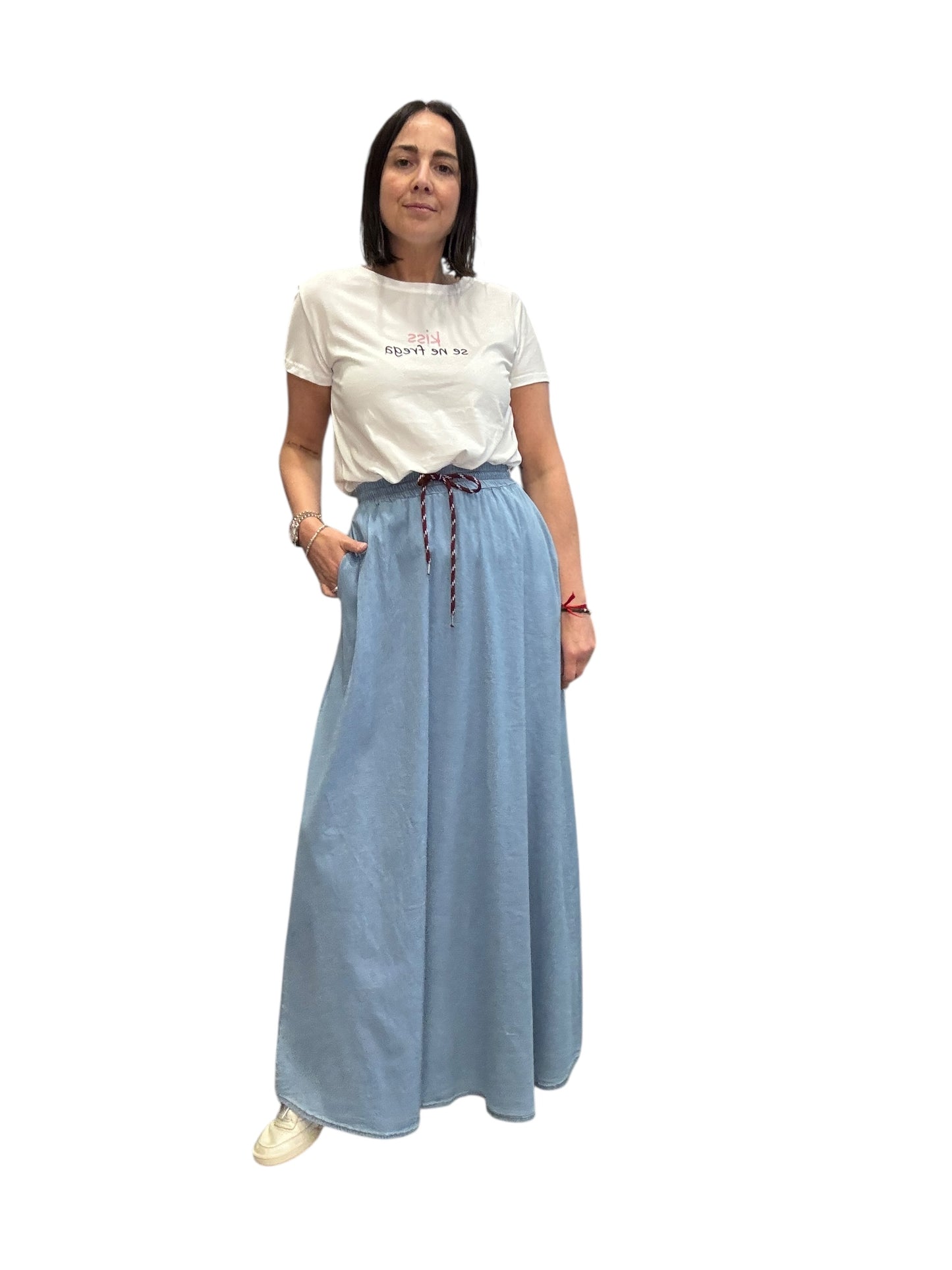 GONNA IN CHAMBRAY LAVAGGIO CHIARO SUSY MIX