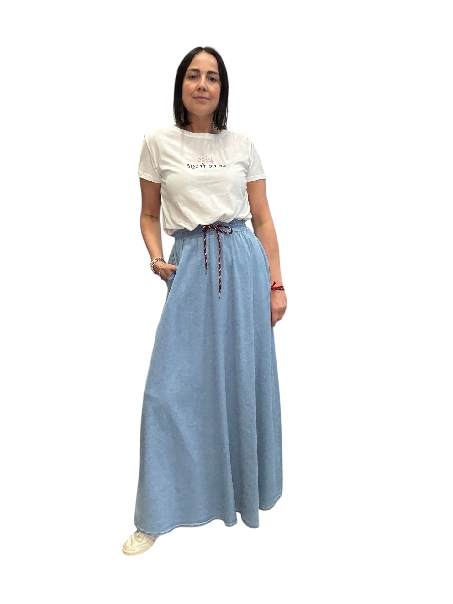 GONNA IN CHAMBRAY LAVAGGIO CHIARO SUSY MIX