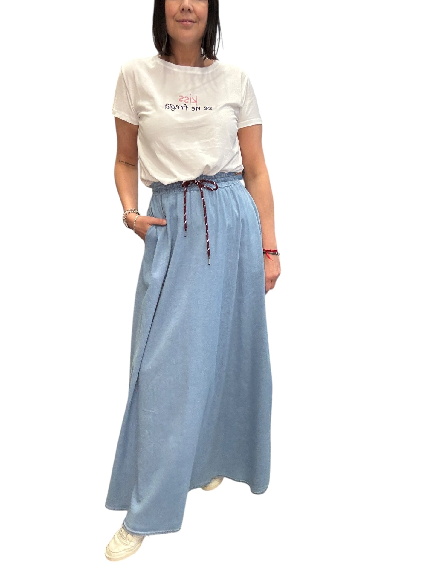 GONNA IN CHAMBRAY LAVAGGIO CHIARO SUSY MIX