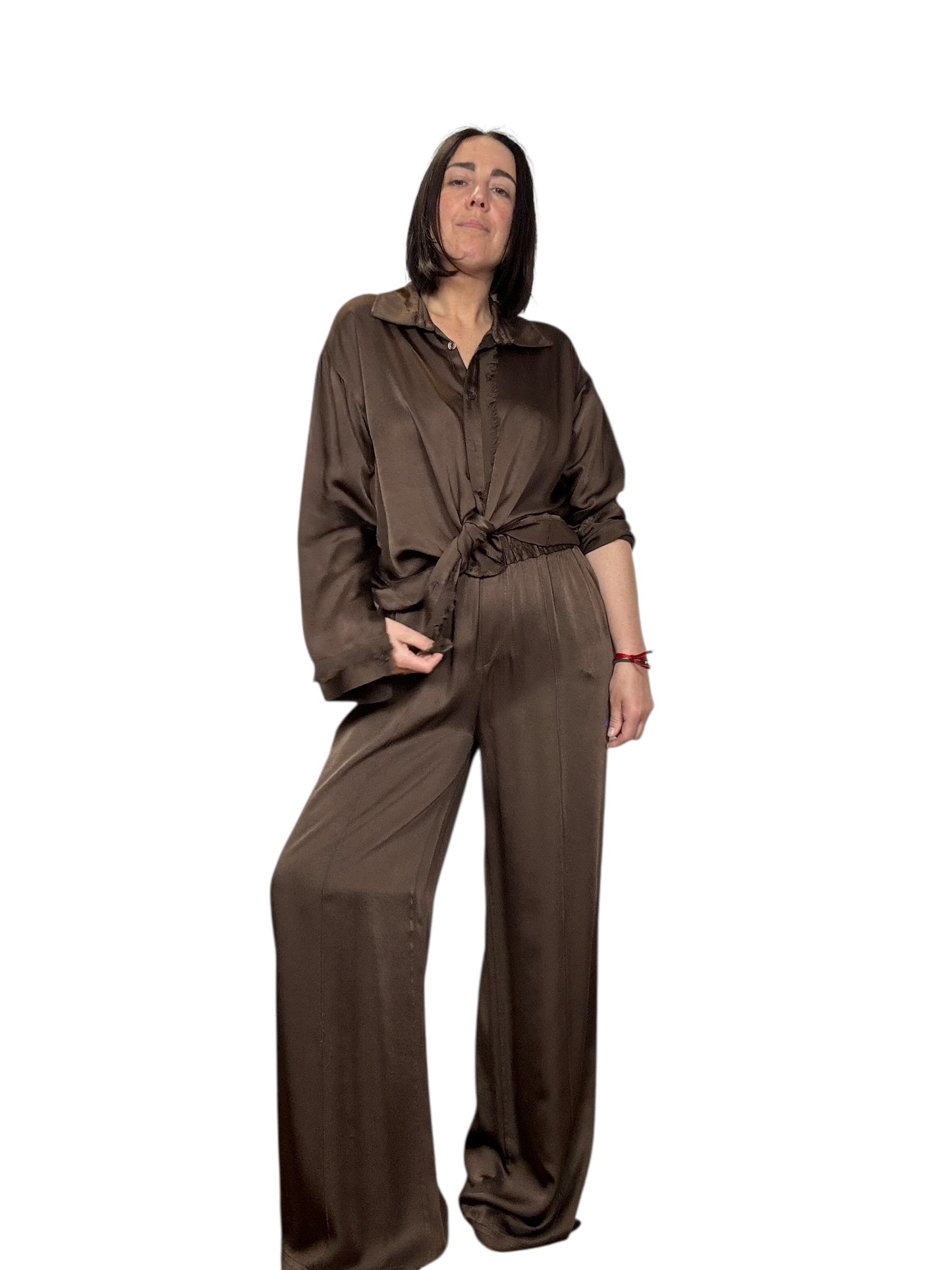 CAMICIA FLUIDA CON FRANGETTA KONTATTO