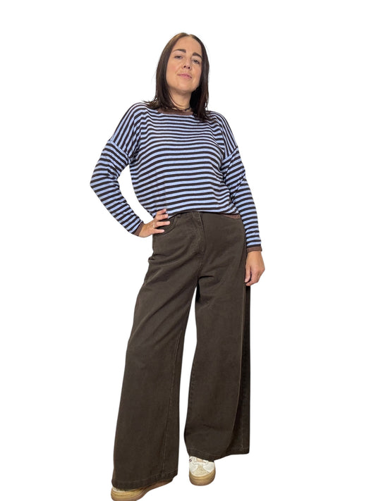 MAGLIA A RIGHE CON PROFILO IN LUREX