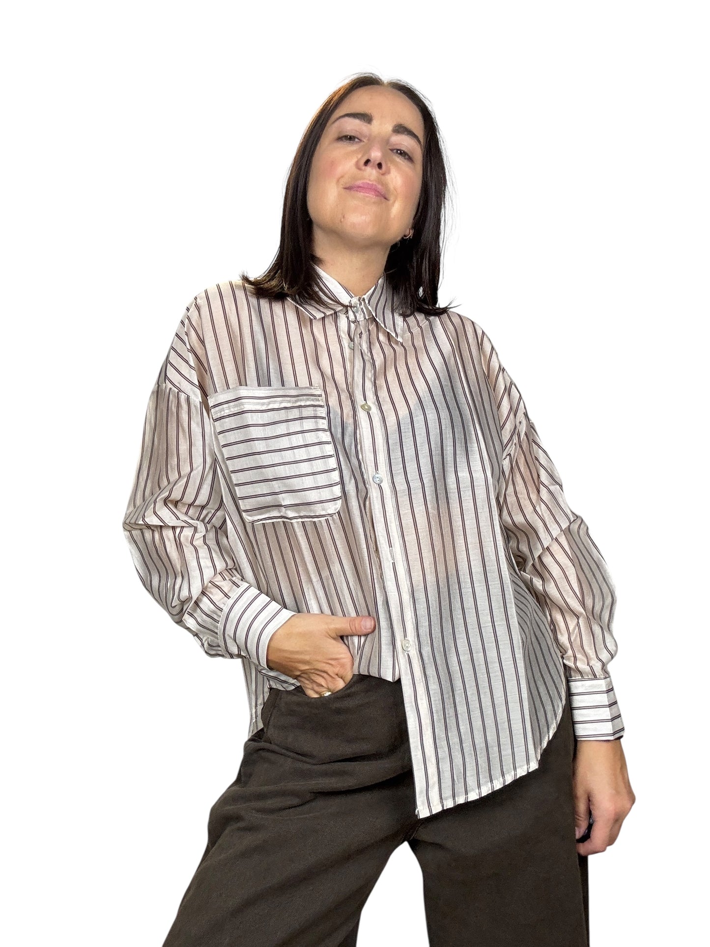 CAMICIA GESSATA OVERSIZE SUSY MIX