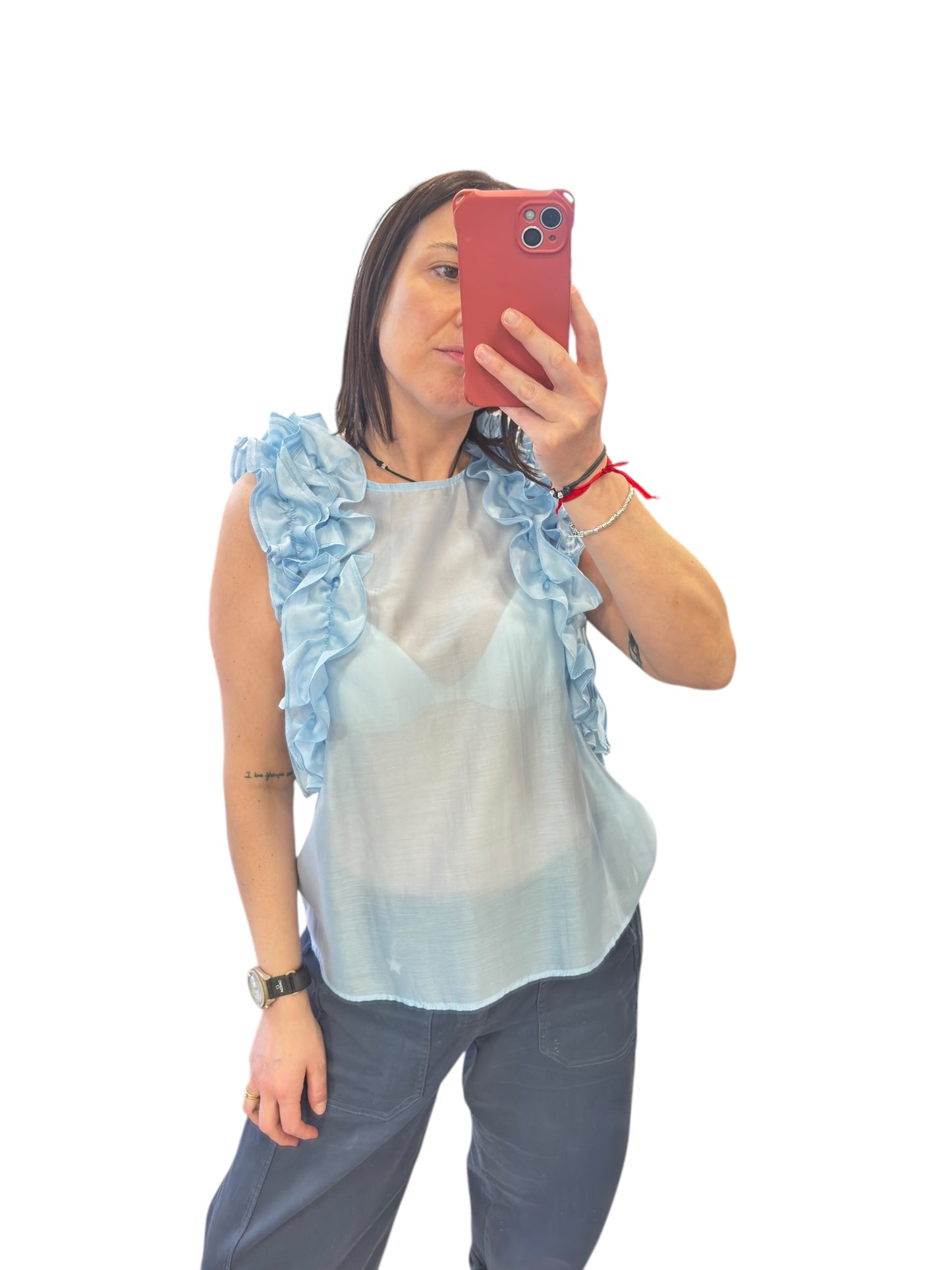 CAMICIA SMANICATA CON ROUGES VICOLO