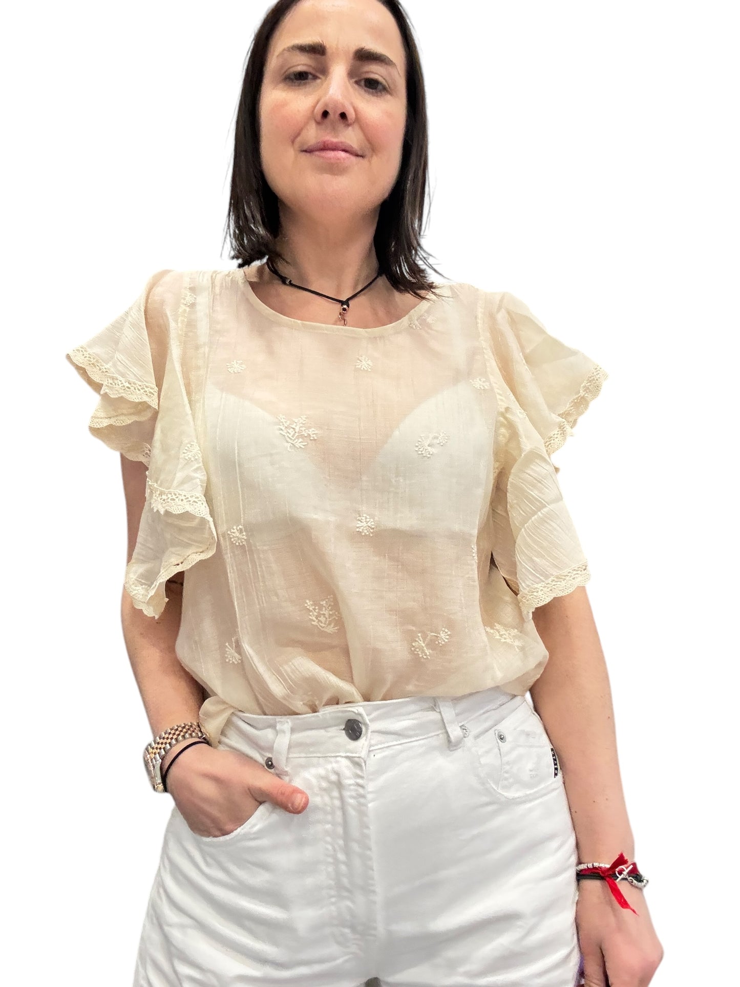CAMICIA RICAMATA SUSY MIX