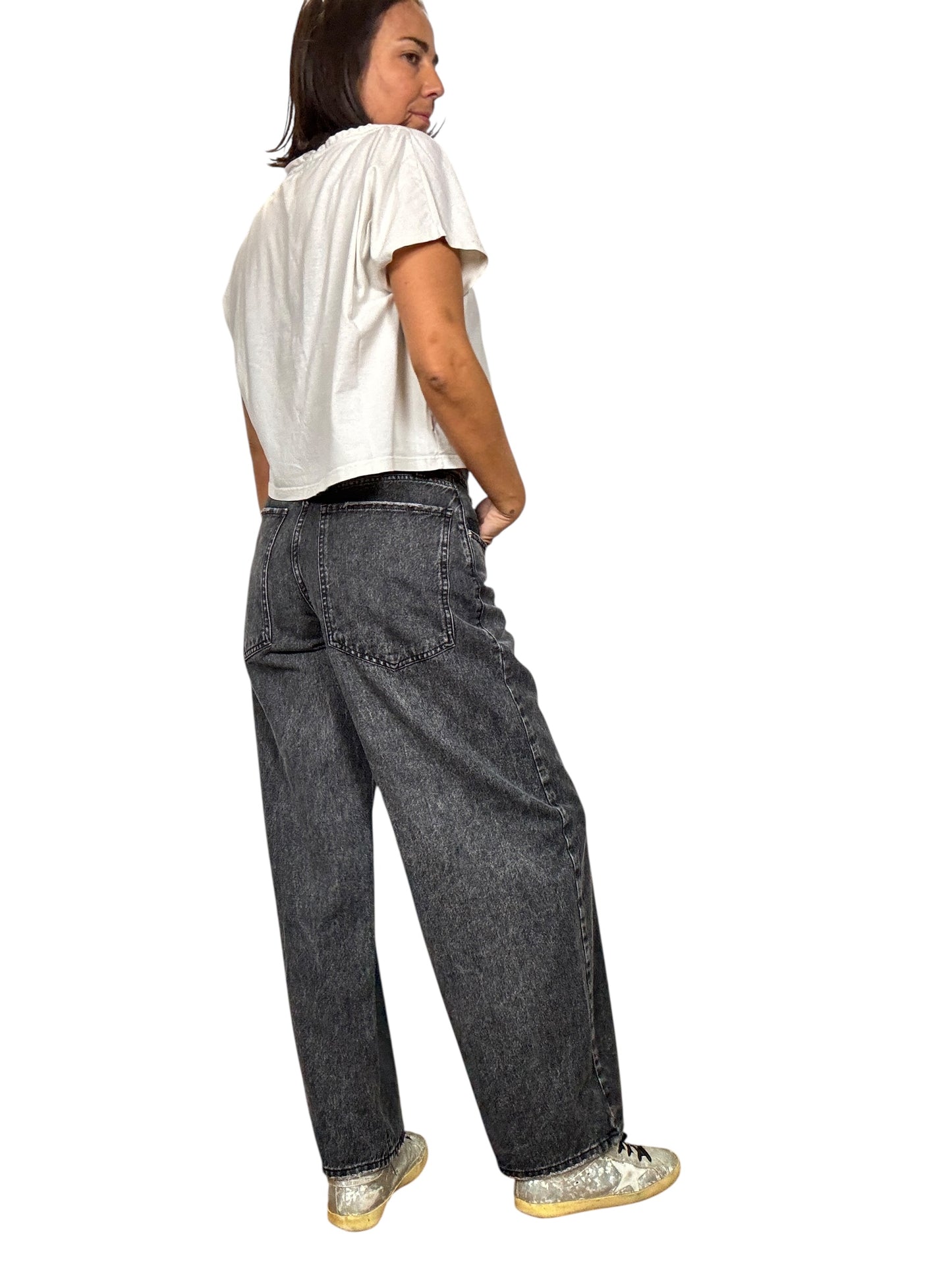 JEANS A PALAZZO GRIGIO HAVEONE