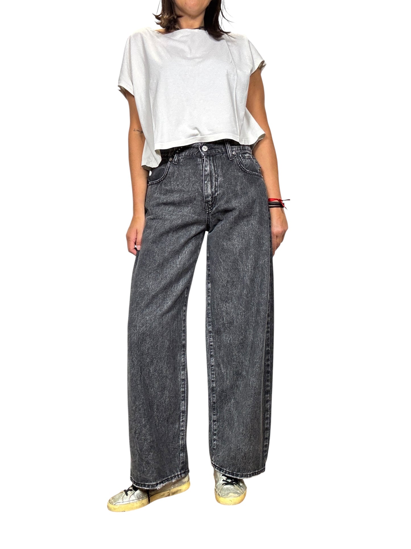 JEANS A PALAZZO GRIGIO HAVEONE