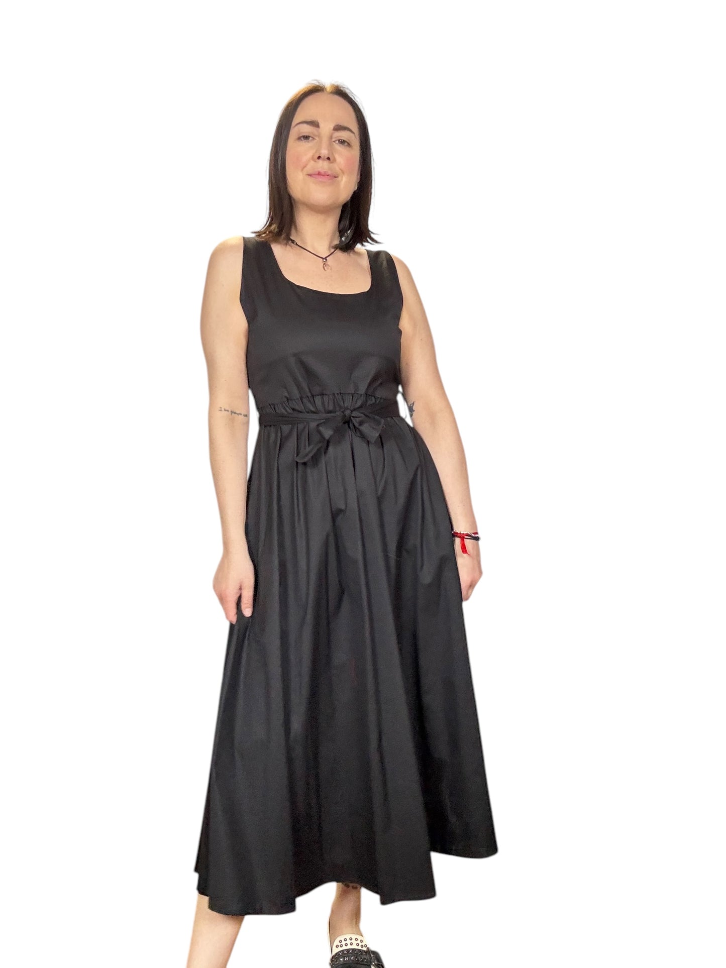 ABITO MIDI SCOLLO QUADRO SUSY MIX