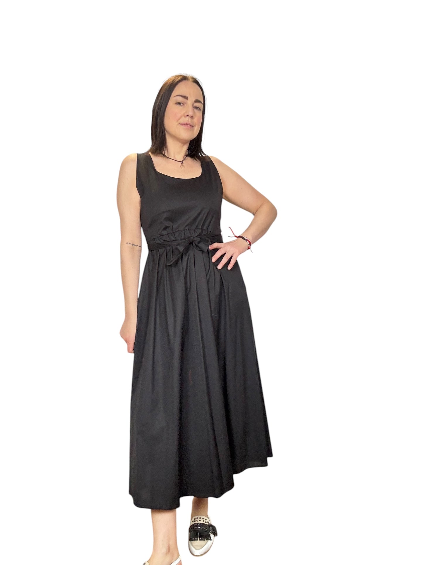 ABITO MIDI SCOLLO QUADRO SUSY MIX