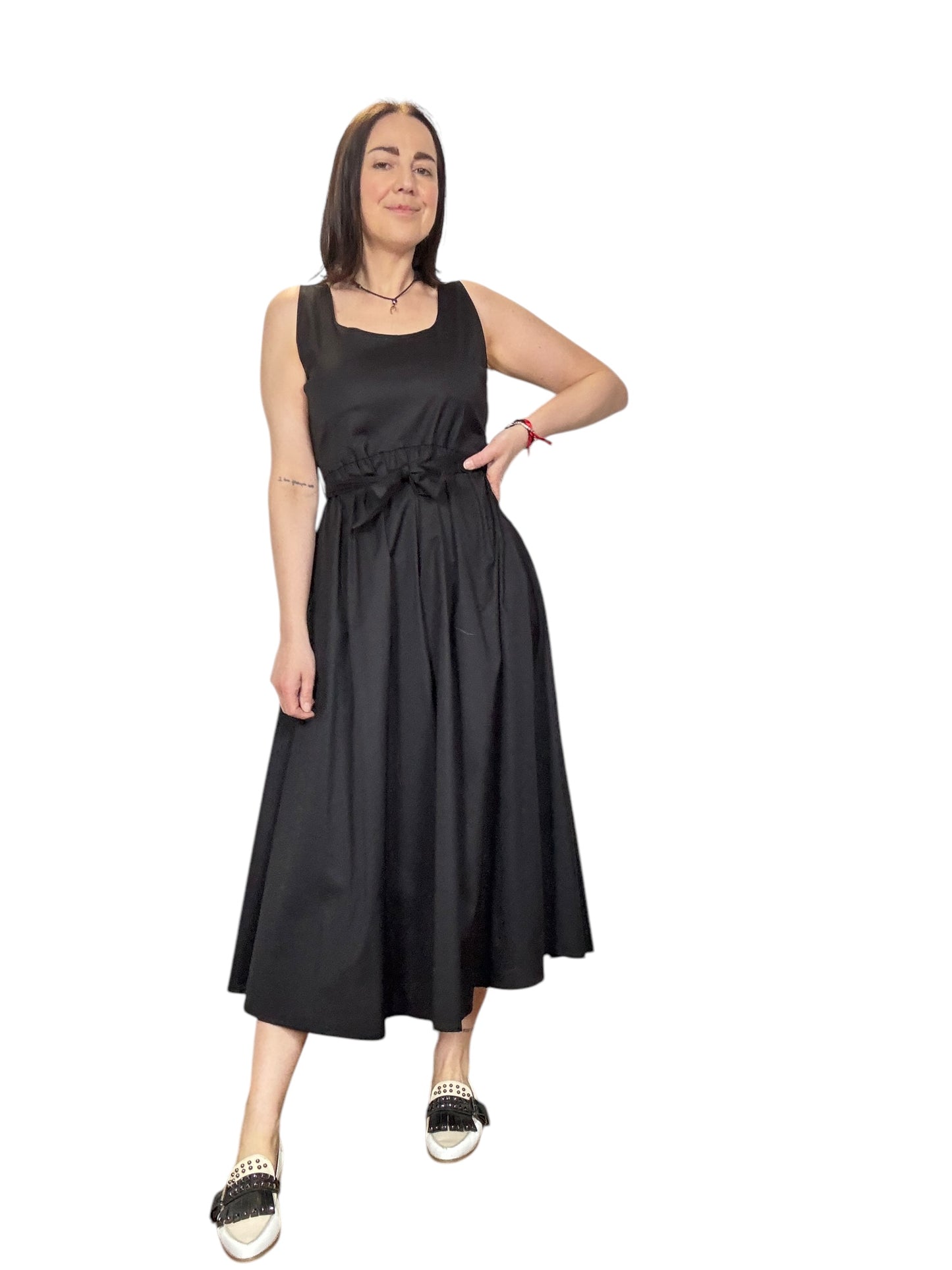 ABITO MIDI SCOLLO QUADRO SUSY MIX