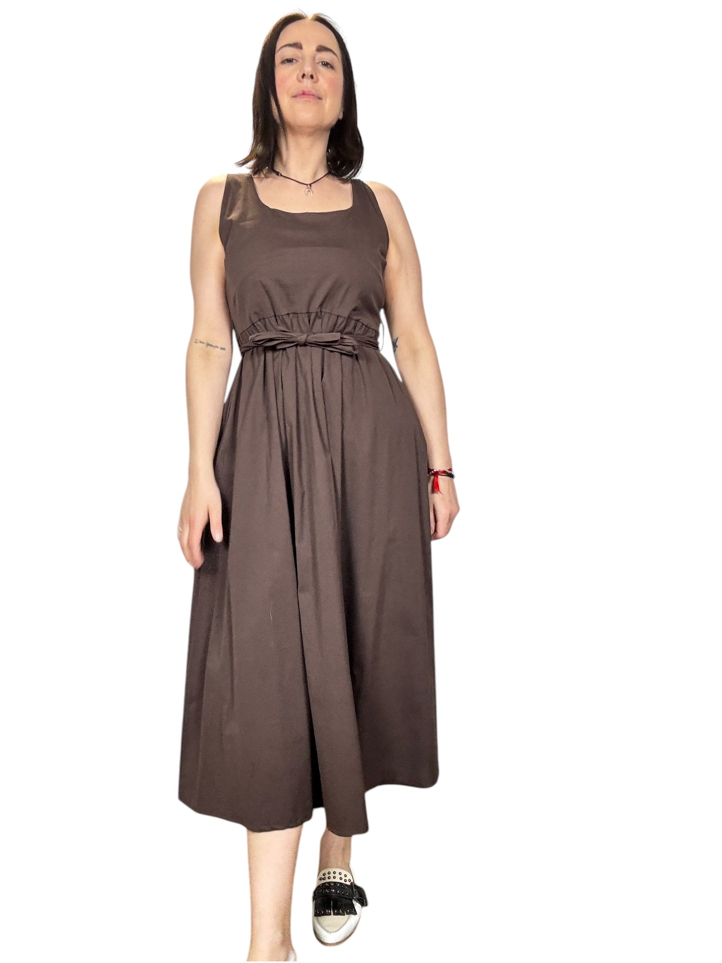 ABITO MIDI SCOLLO QUADRO SUSY MIX