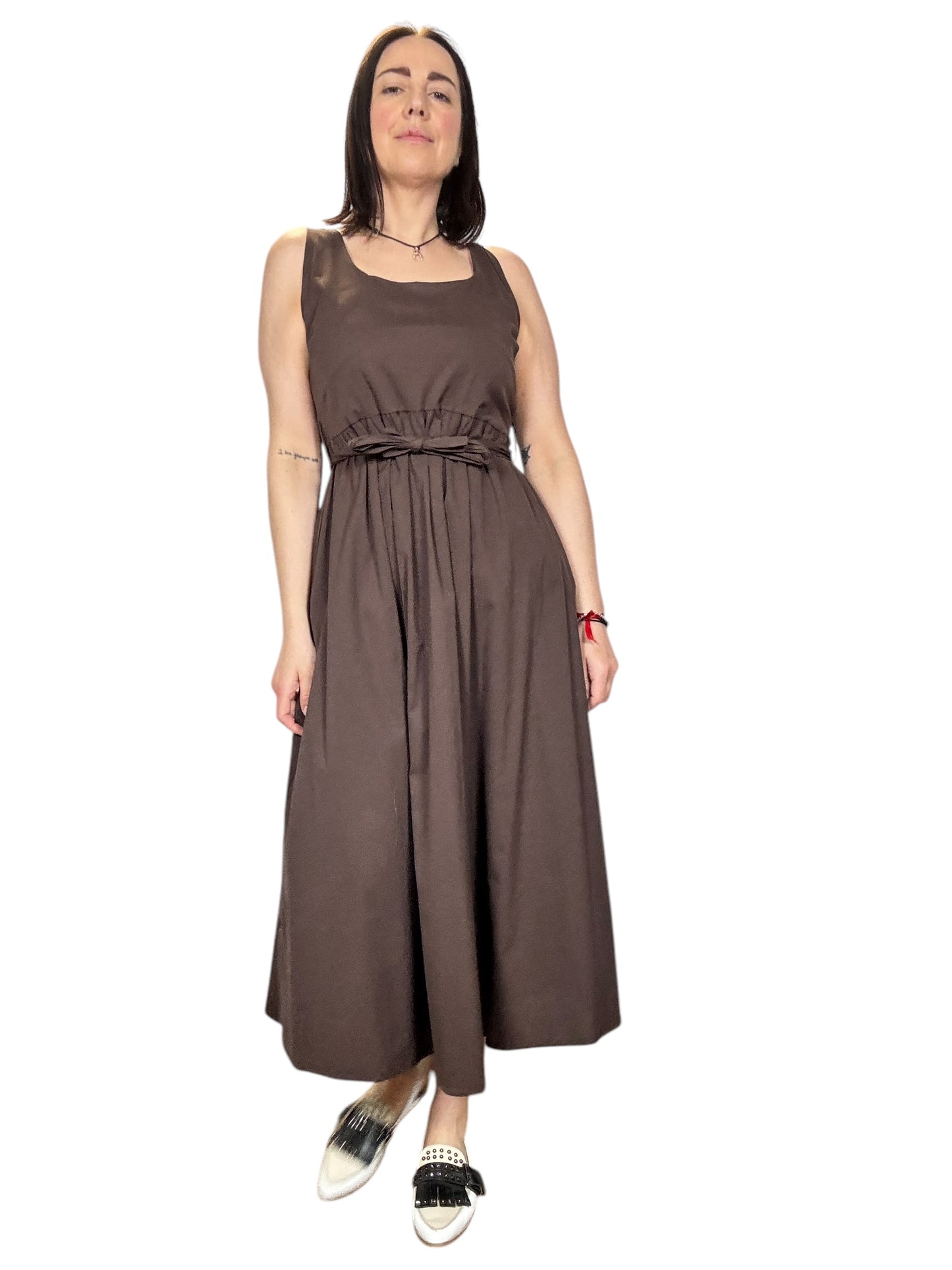 ABITO MIDI SCOLLO QUADRO SUSY MIX