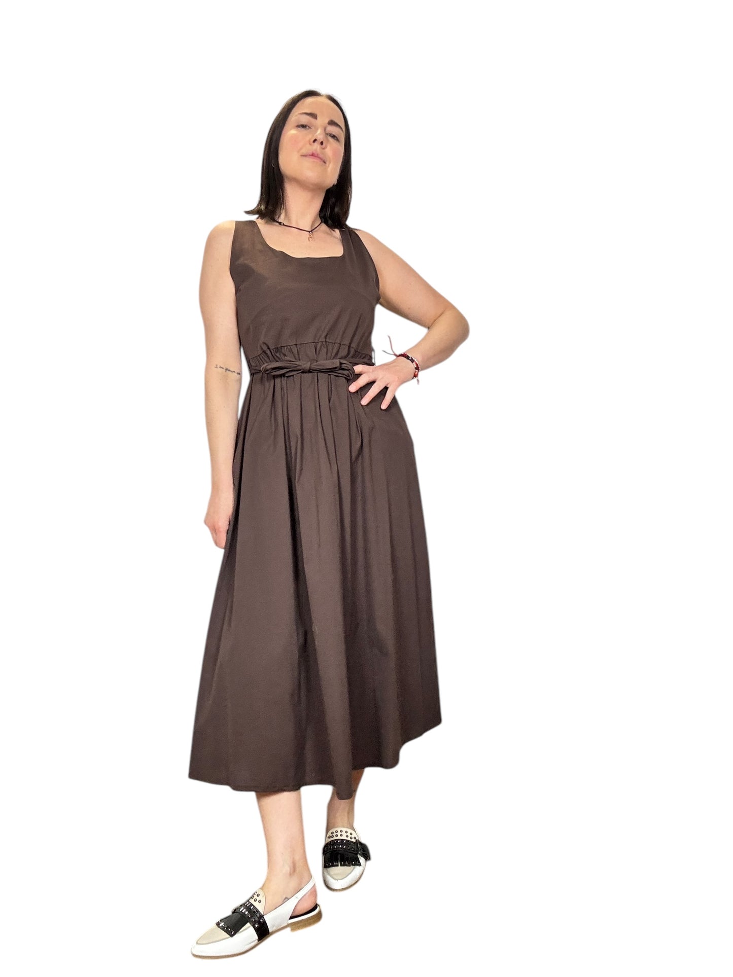 ABITO MIDI SCOLLO QUADRO SUSY MIX