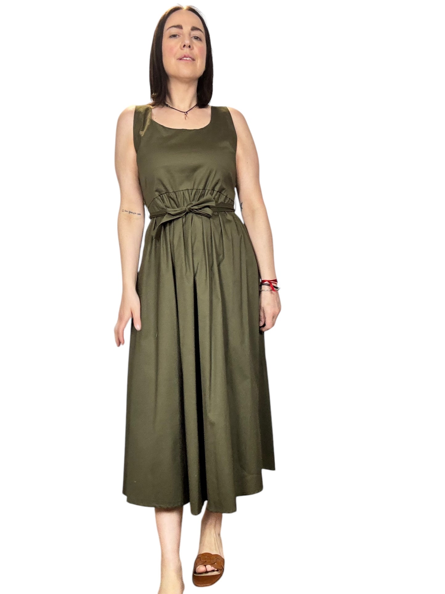 ABITO MIDI SCOLLO QUADRO SUSY MIX