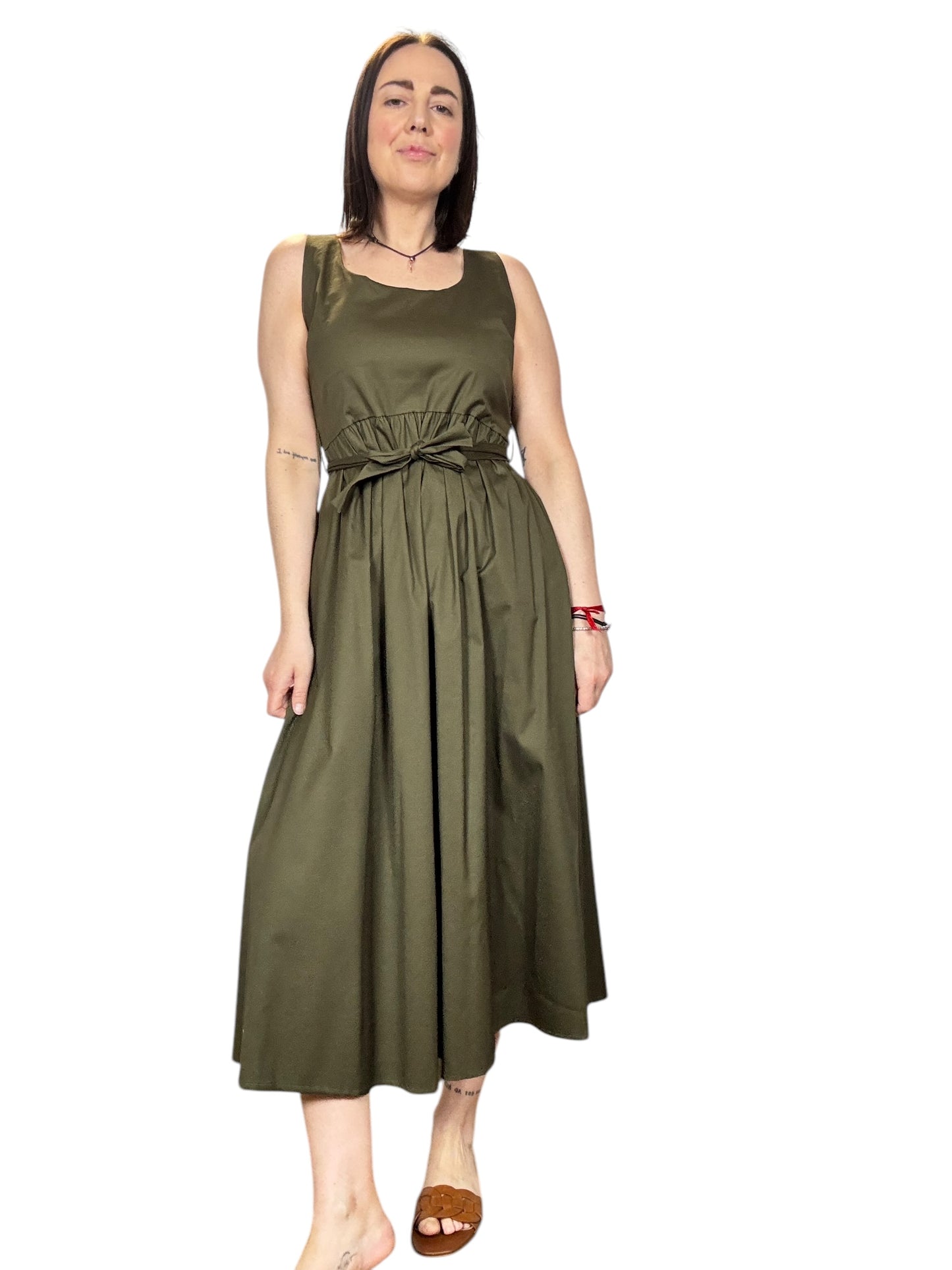 ABITO MIDI SCOLLO QUADRO SUSY MIX